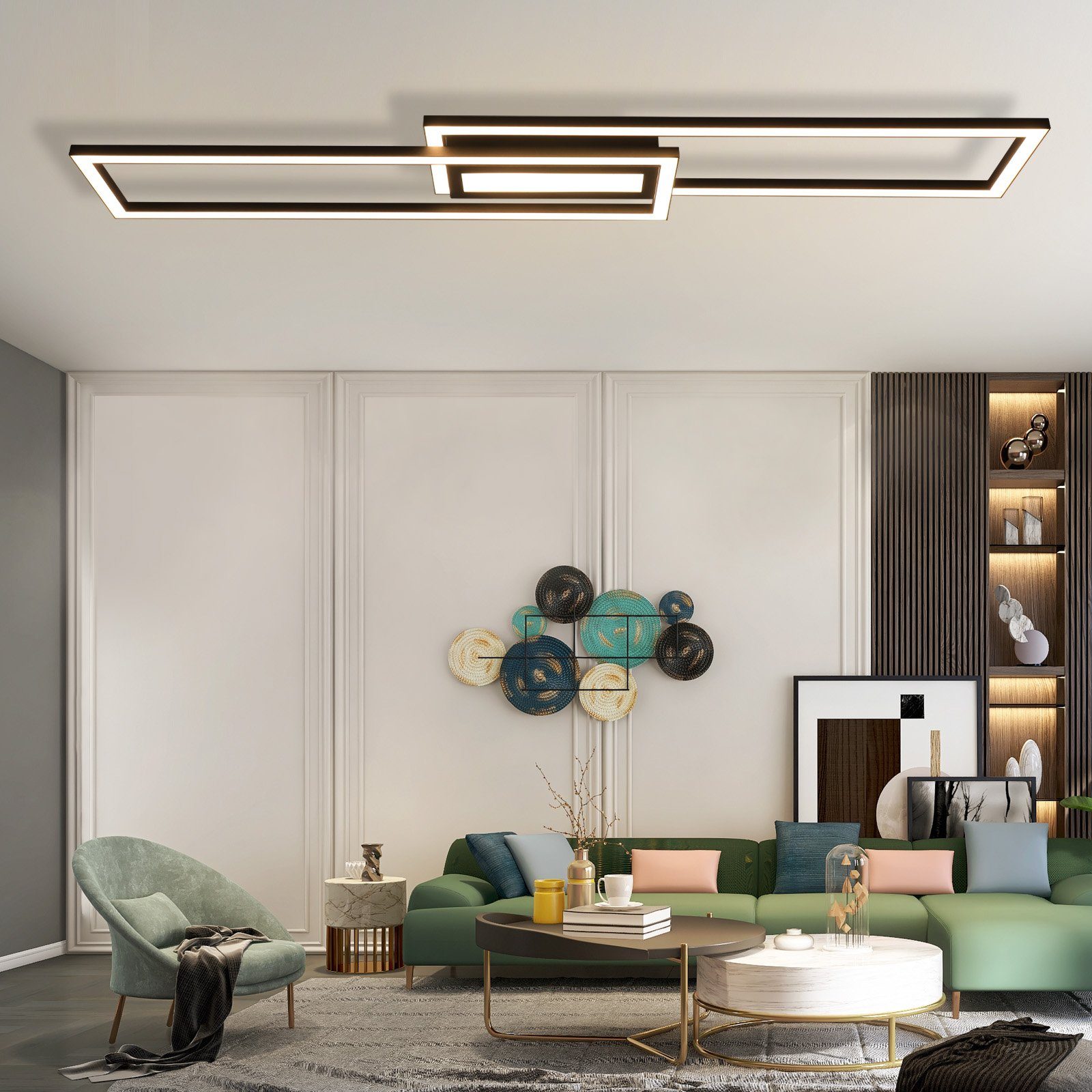 ZMH LED Deckenleuchte 50W Dimmbar Geometrisch günstig online kaufen