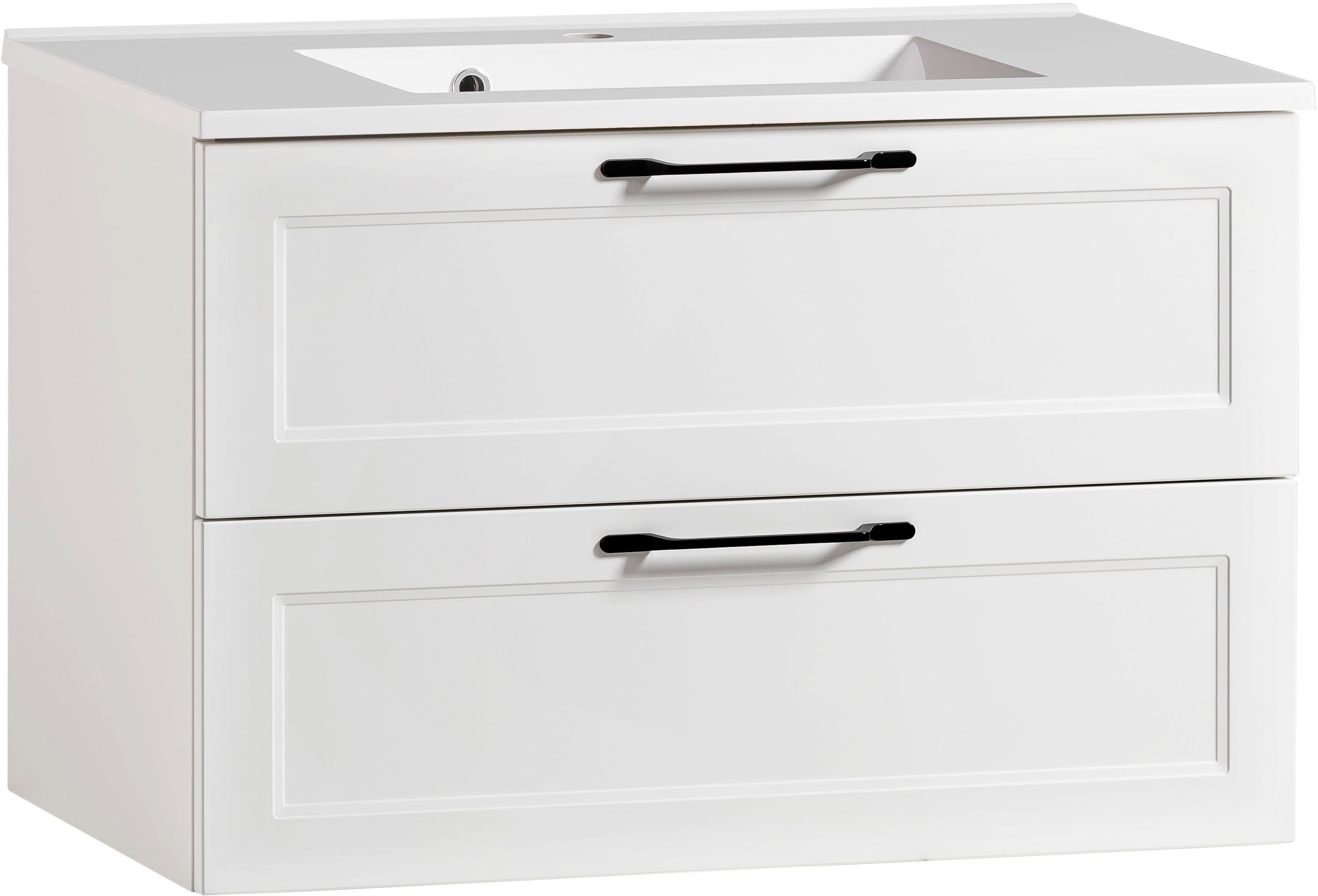 welltime Waschtisch Lana, Badmöbel inkl. Waschbecken, 80 cm breit