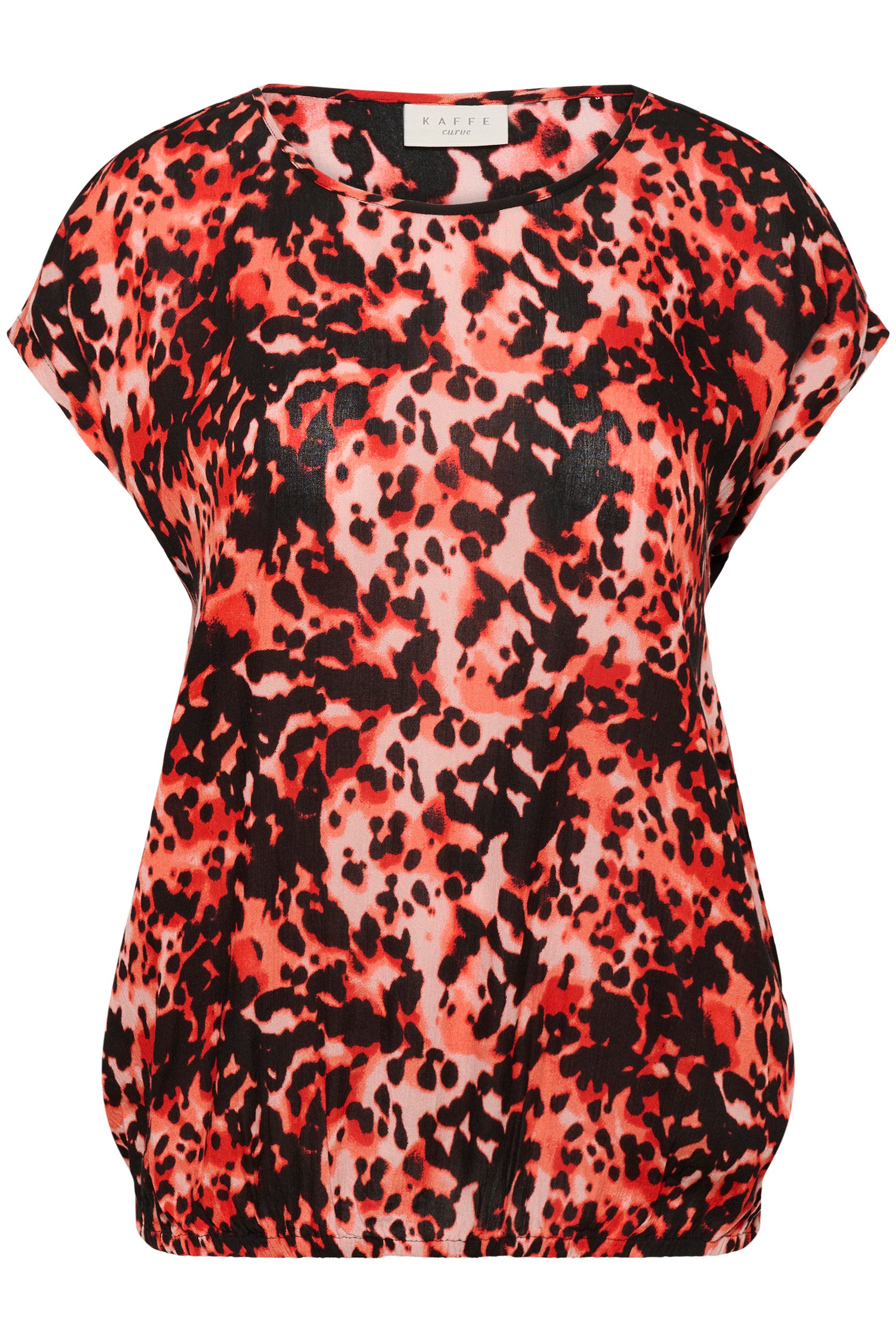 KAFFE Curve Kurzarmbluse Kurzarm-Bluse KCami Große günstig online kaufen