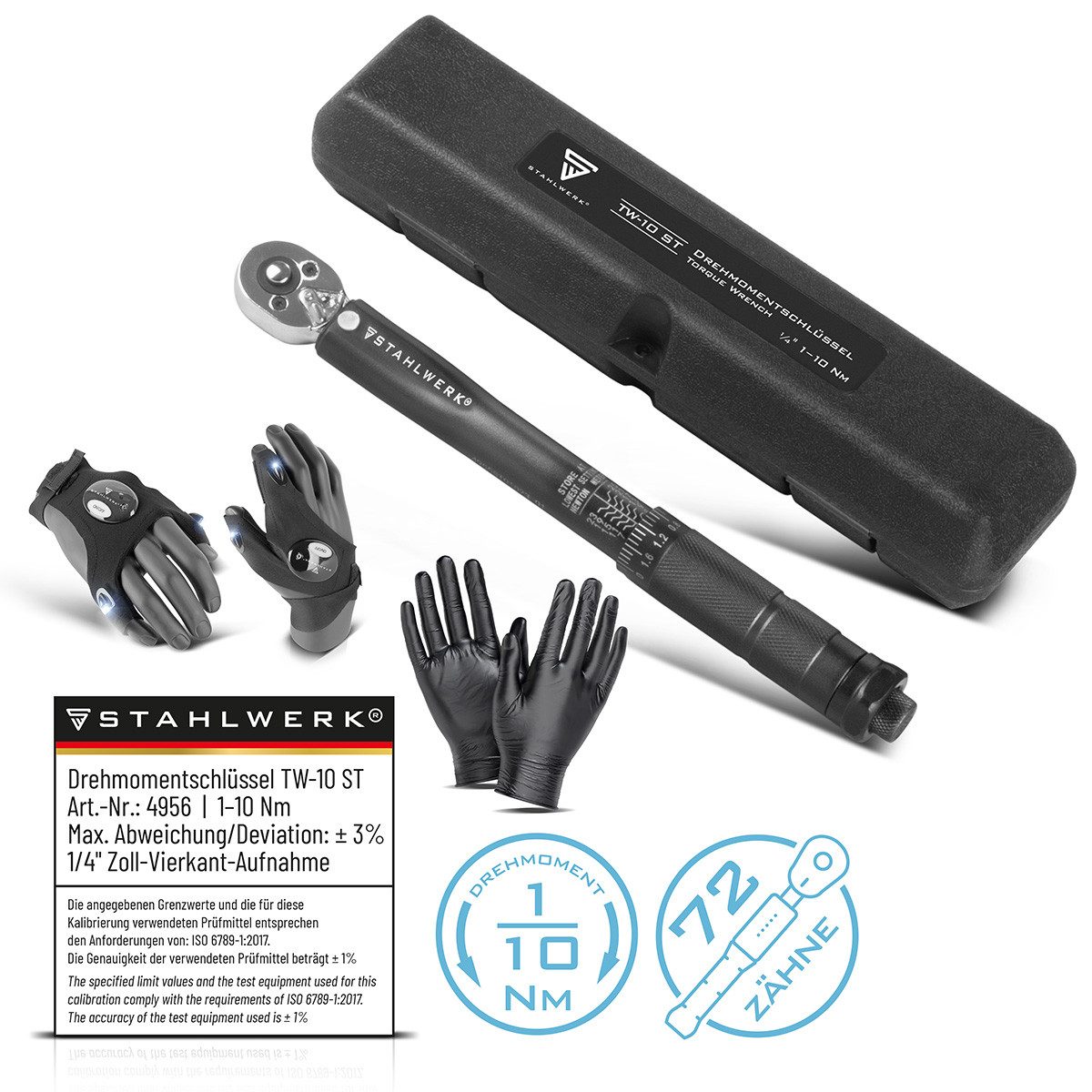 STAHLWERK Гаечные ключи Гаечные ключи TW-10 ST (Packung, 1 St), verchromt