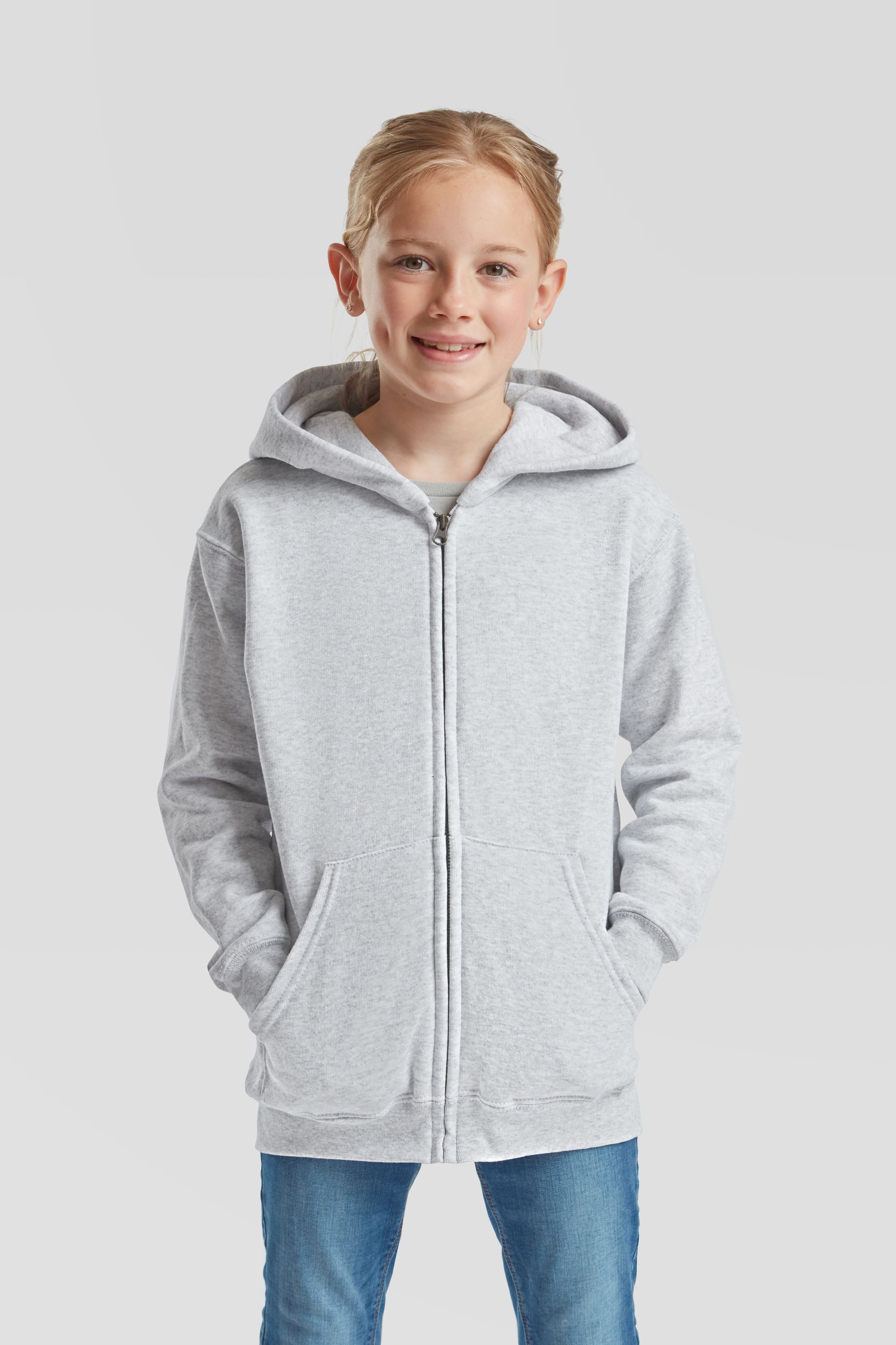 Fruit of the Loom Sweatjacke Classic Hooded Sweat Jacket Kids – Bild 3 von 5