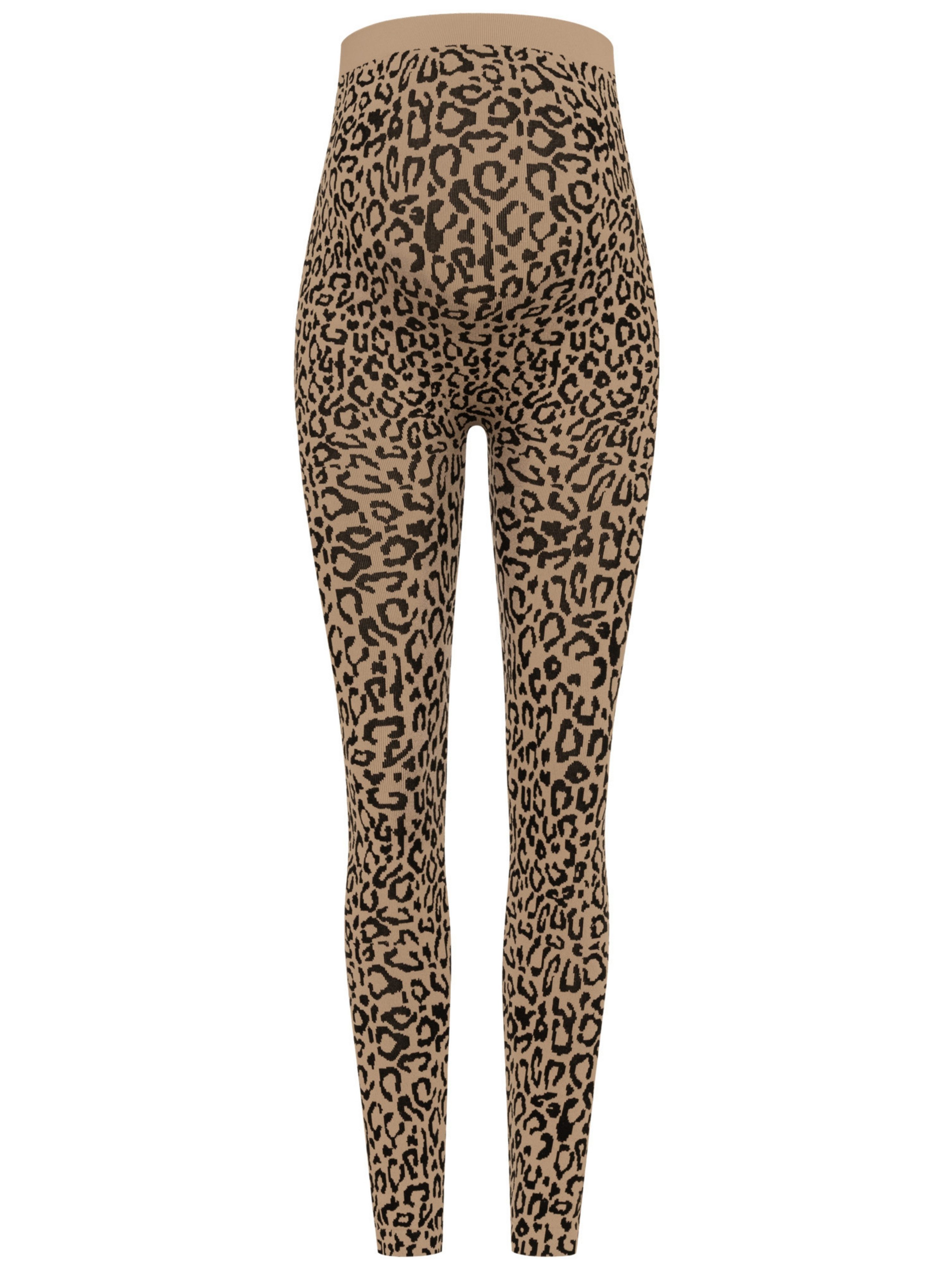 Herzmutter Umstandsleggings Leo Muster - Schwangerschaftsleggings Leopard Dehnbar
