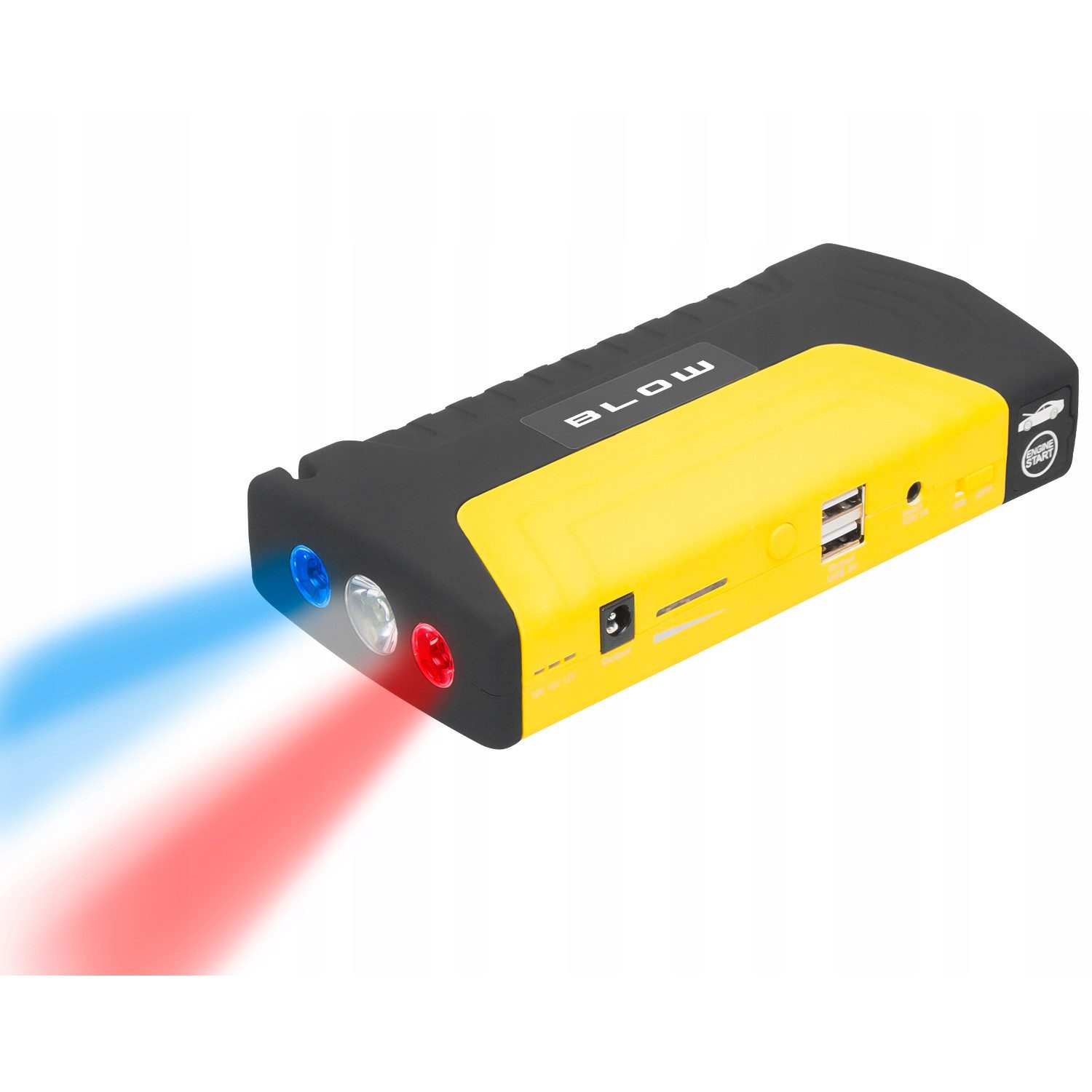 BLOW 81-201# Starthilfe-Powerbank 12800 mAh mit Taschenlampe JS-15 Starthilfegerät