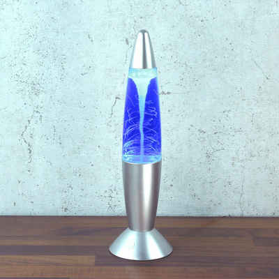 SATISFIRE Lavalampe »Lavalampe ROCKET Lampe TORNADO RGB Touchsensor silber wirbelnde Schneeflocken«