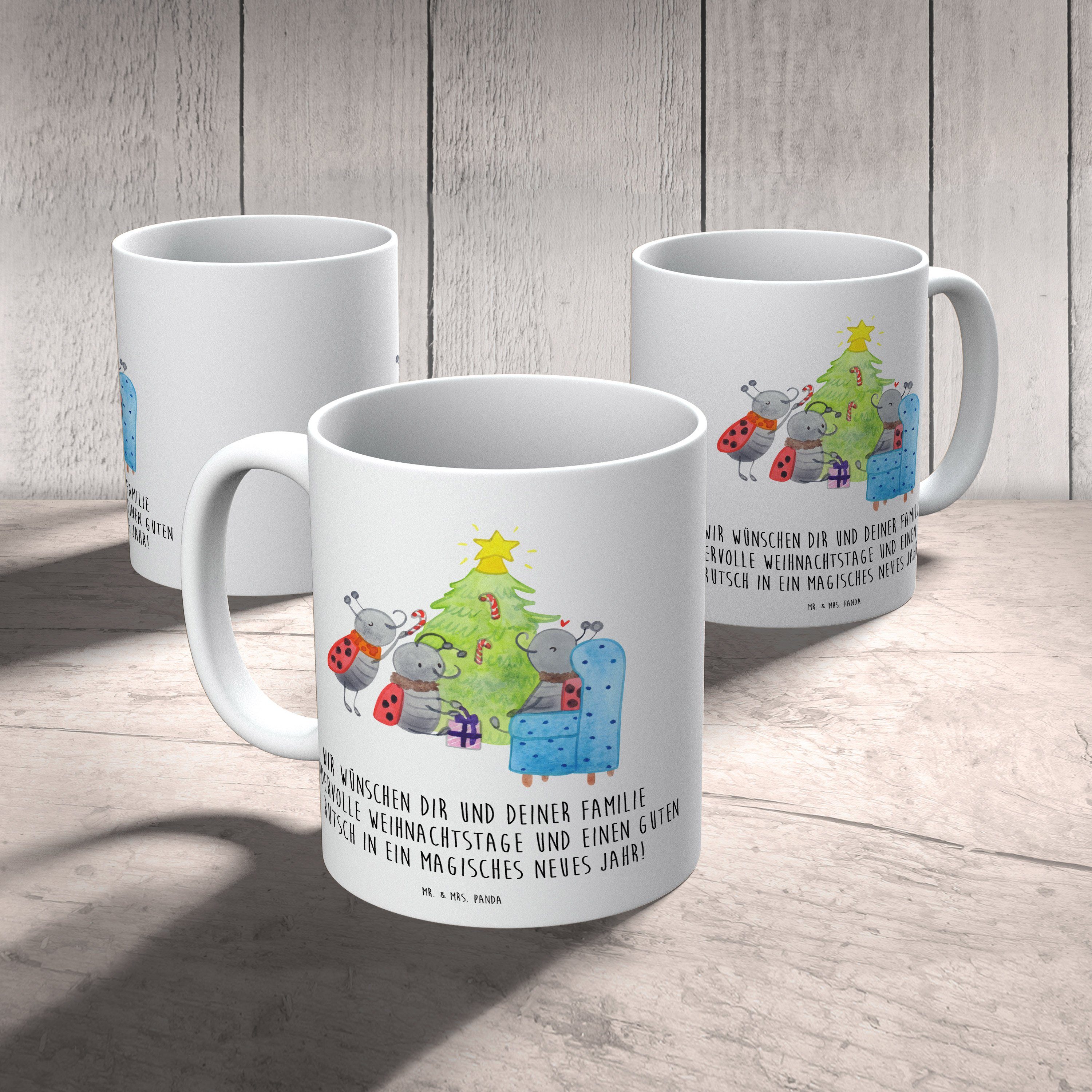Kunststoff Smörle Weiß Geschenk, - - Panda Mrs. Kinderbecher Tasse, & Mr. Weihnachten Tannennadeln, Kunststoff