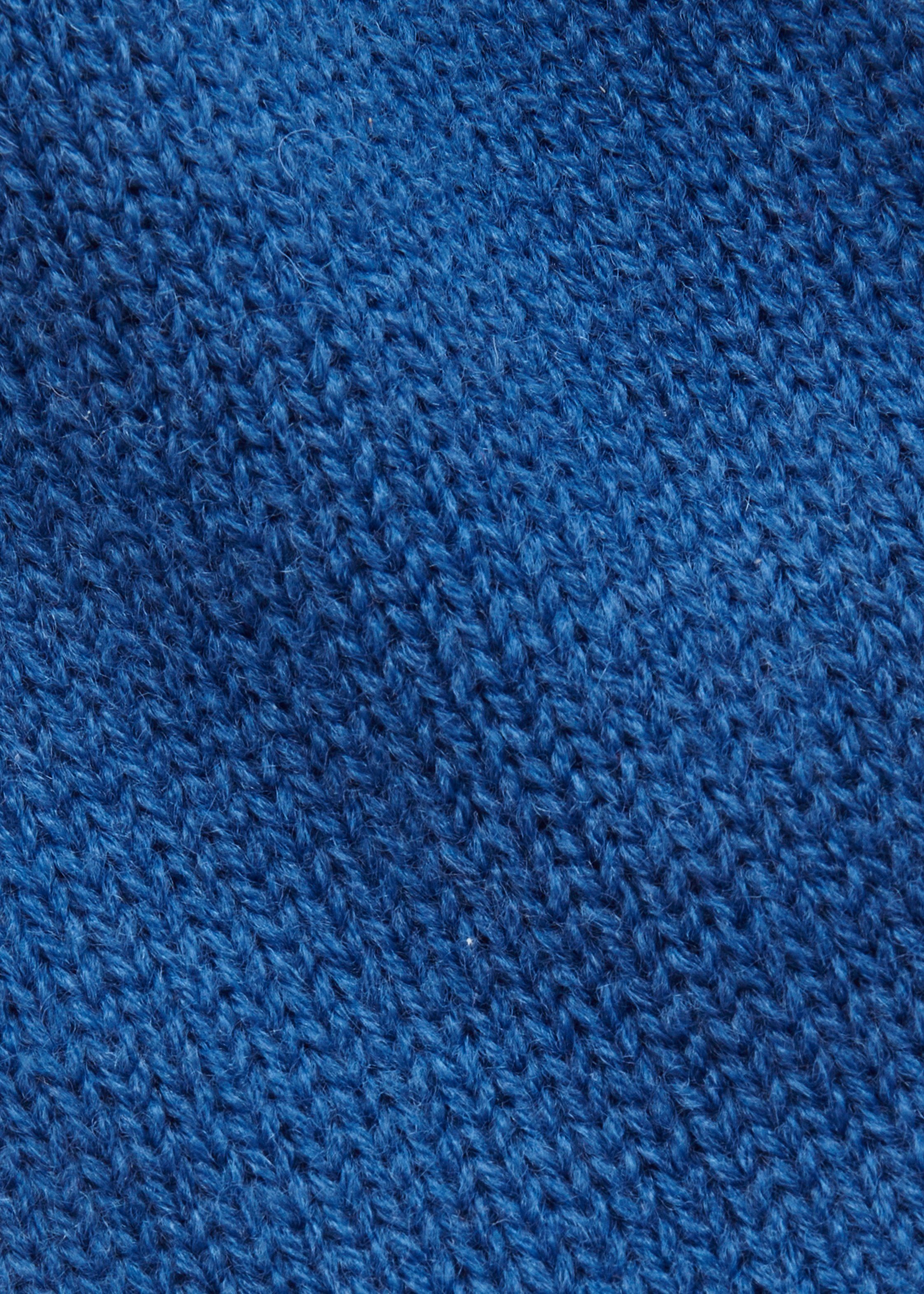 Winterhandschuhe, LASCANA Handwärmer Strickhandschuhe aus Wollmix, blau