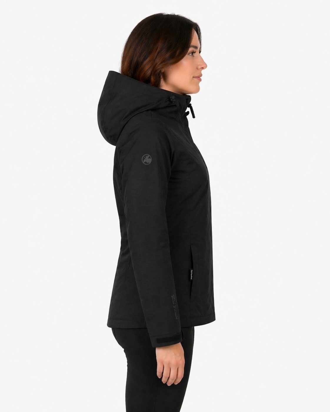 DEPROC Active Outdoorjacke LAVAL WOMEN Funktionsjacke, Wanderjacke, Regenjacke abnehmbare Kapuze