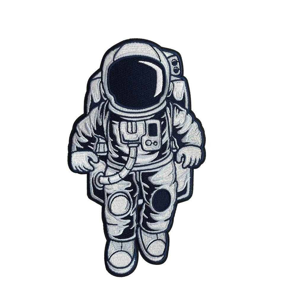 Roth Aufnäher Bügelbild gestickt Astronaut, Aufbügelmotiv Schultüte DIY