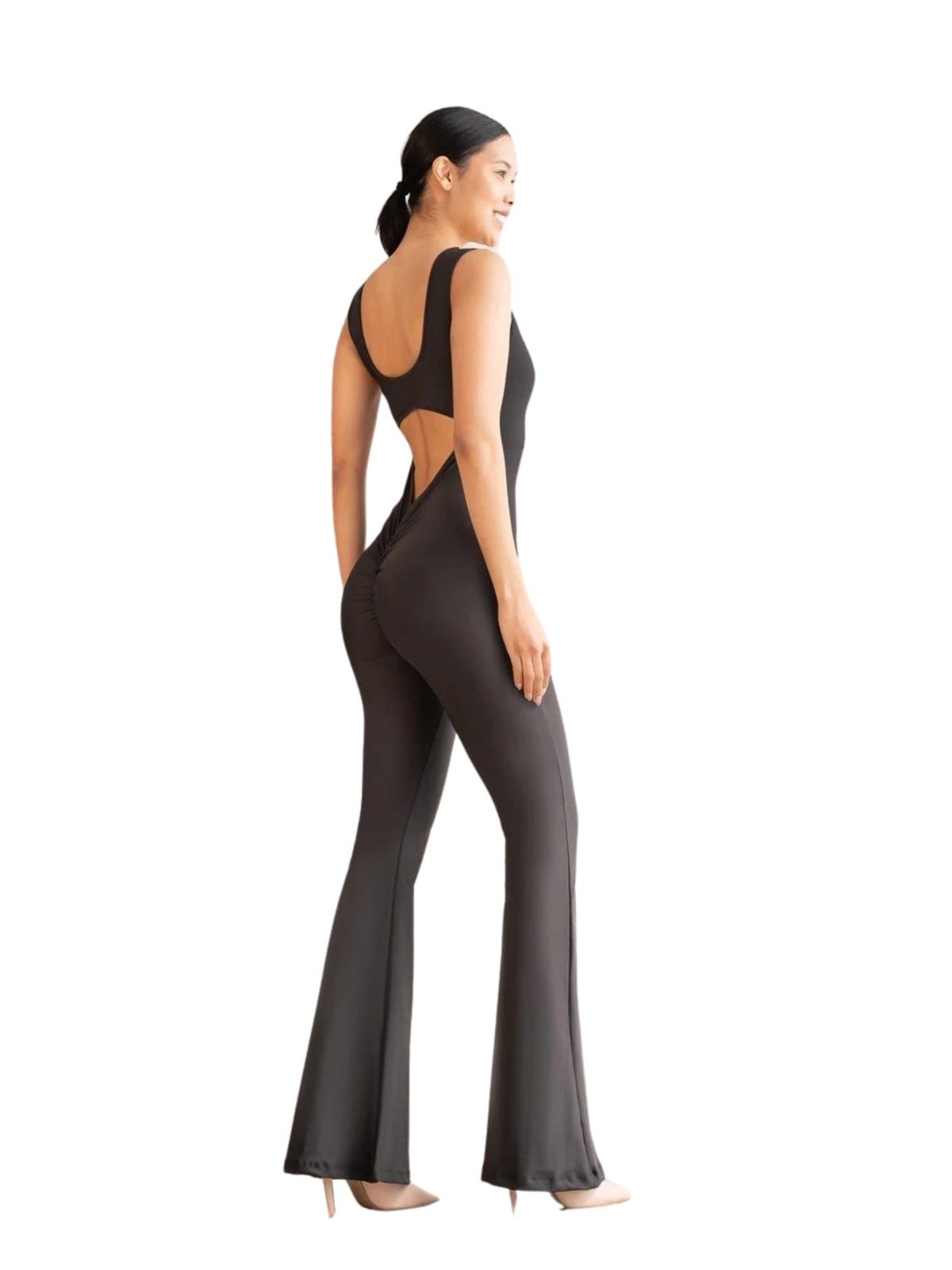 Lismina Jumpsuit Spanish Scrunch Butt Jumpsuit Atmungsaktiv, Elastischer Bund
