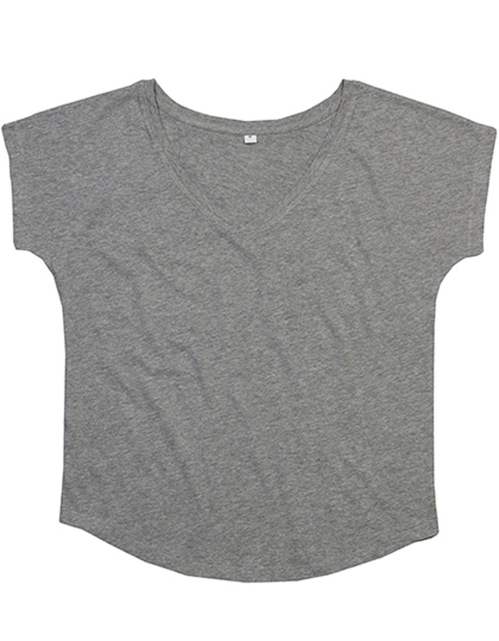 Mantis T-Shirt Damen Loose Fit V-Neck T-Shirt für Frauen (1-tlg) Weiter und tiefer V-Ausschnitt