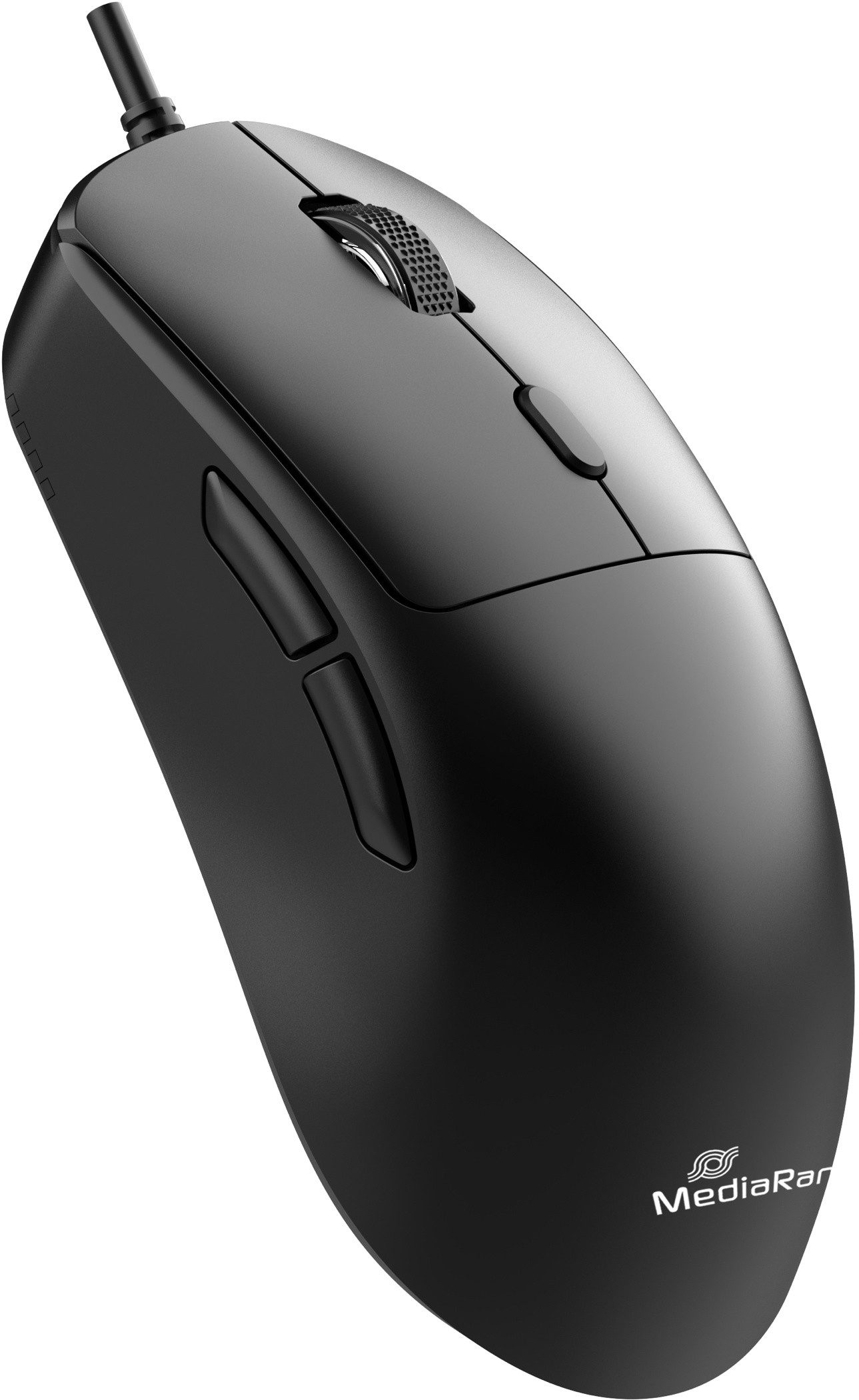 Mediarange Maus optisch mit Kabel 6 Tasten 2400 dpi schwarz USB-C MROS271 Maus