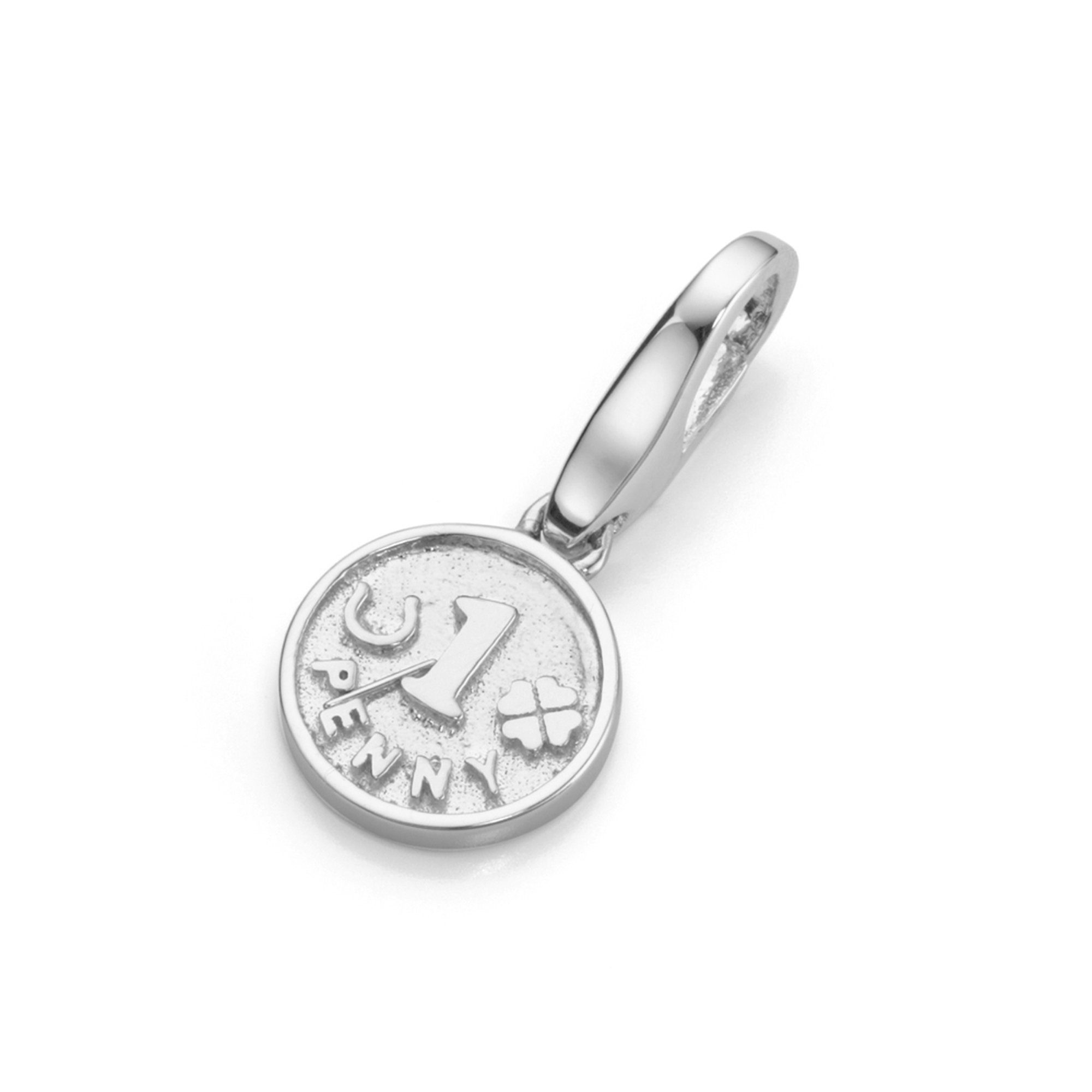 GIORGIO MARTELLO MILANO Charm-Einhänger Glückspenny, Silber 925