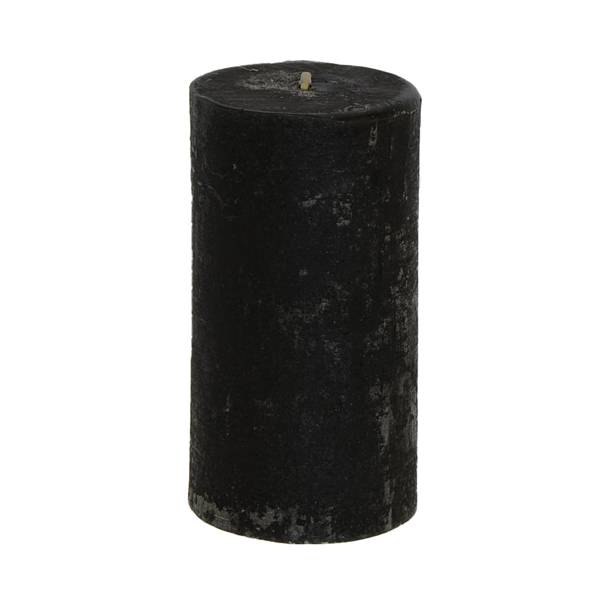 B&S Stumpenkerze Stumpenkerze durchgefärbt black 15 x Ø 8 cm günstig online kaufen