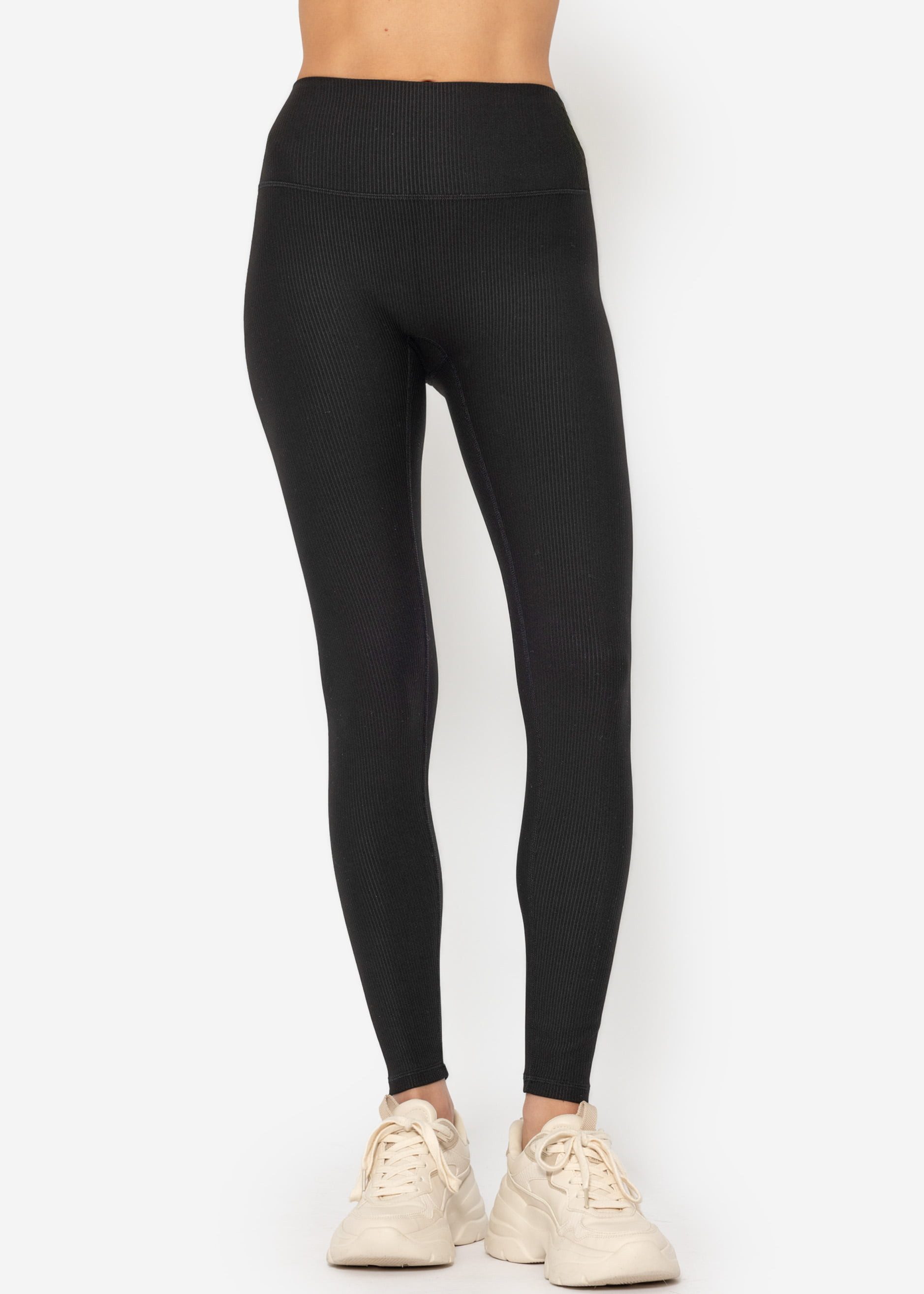 SASSYCLASSY Leggings Gerippte High Waist Sportleggings günstig online kaufen