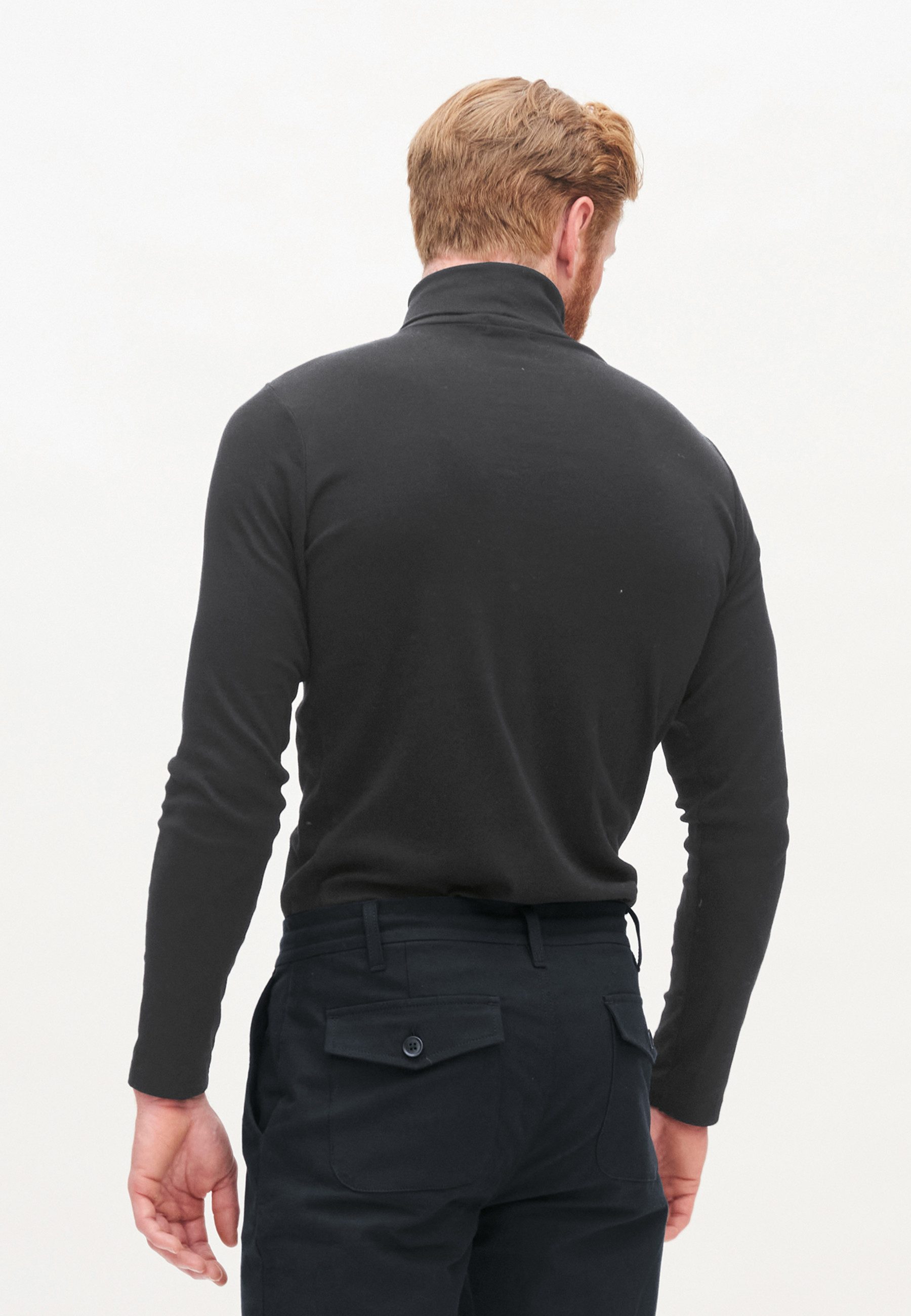 LIVING CRAFTS Rollkragenpullover HELGE GOTS zertifiziert