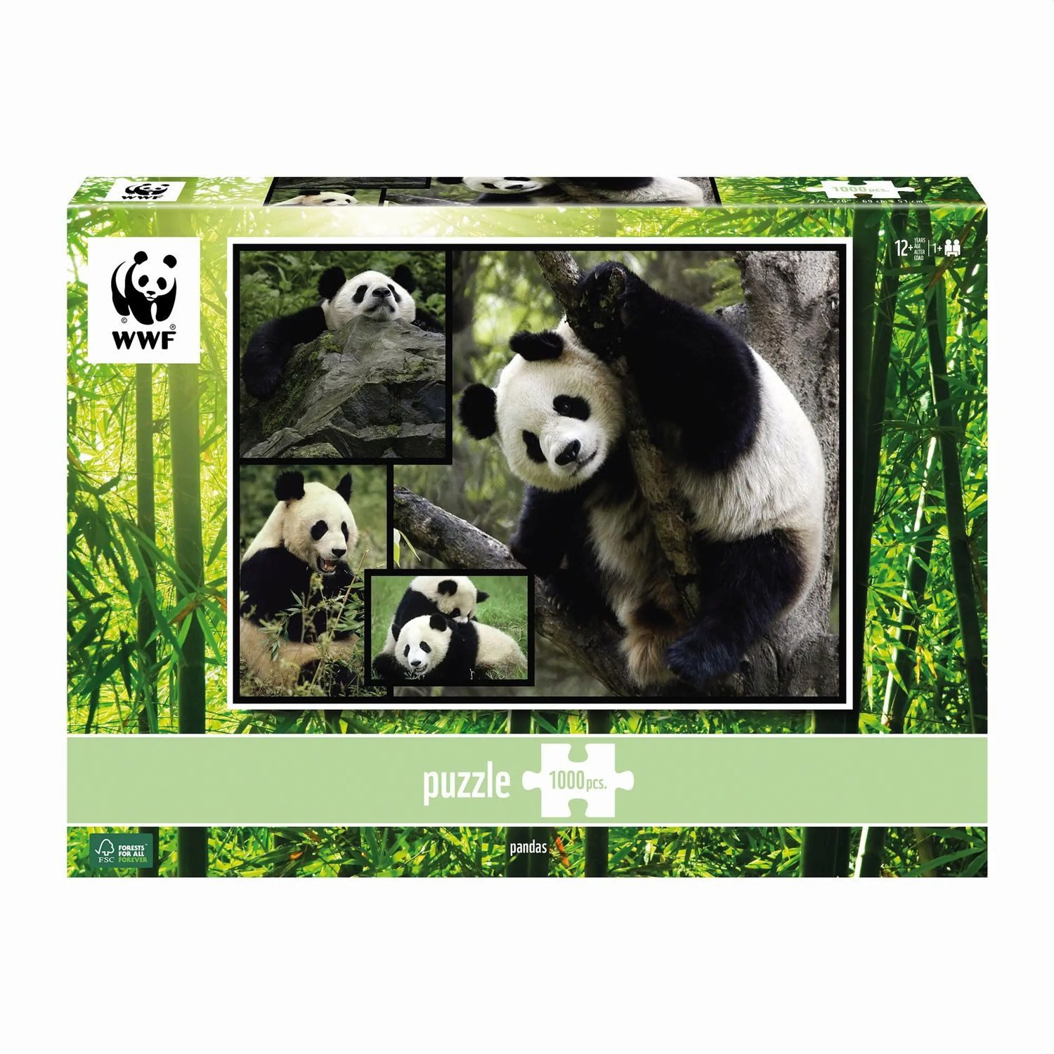BrainBox Puzzle AMBASSADOR - Pandas 1000 Teile, 1000 Puzzleteile