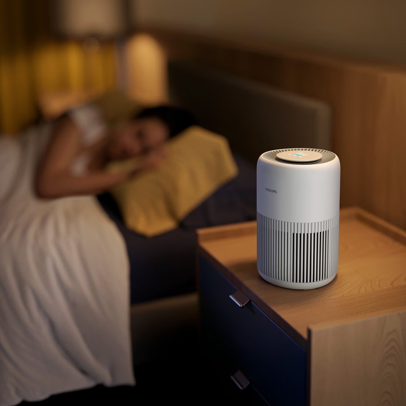 Philips Luftreiniger PureProtect Mini 900 Series AC0920/10, für 50 m² Räume, HEPA 13 kompakt leise weiß CADR250