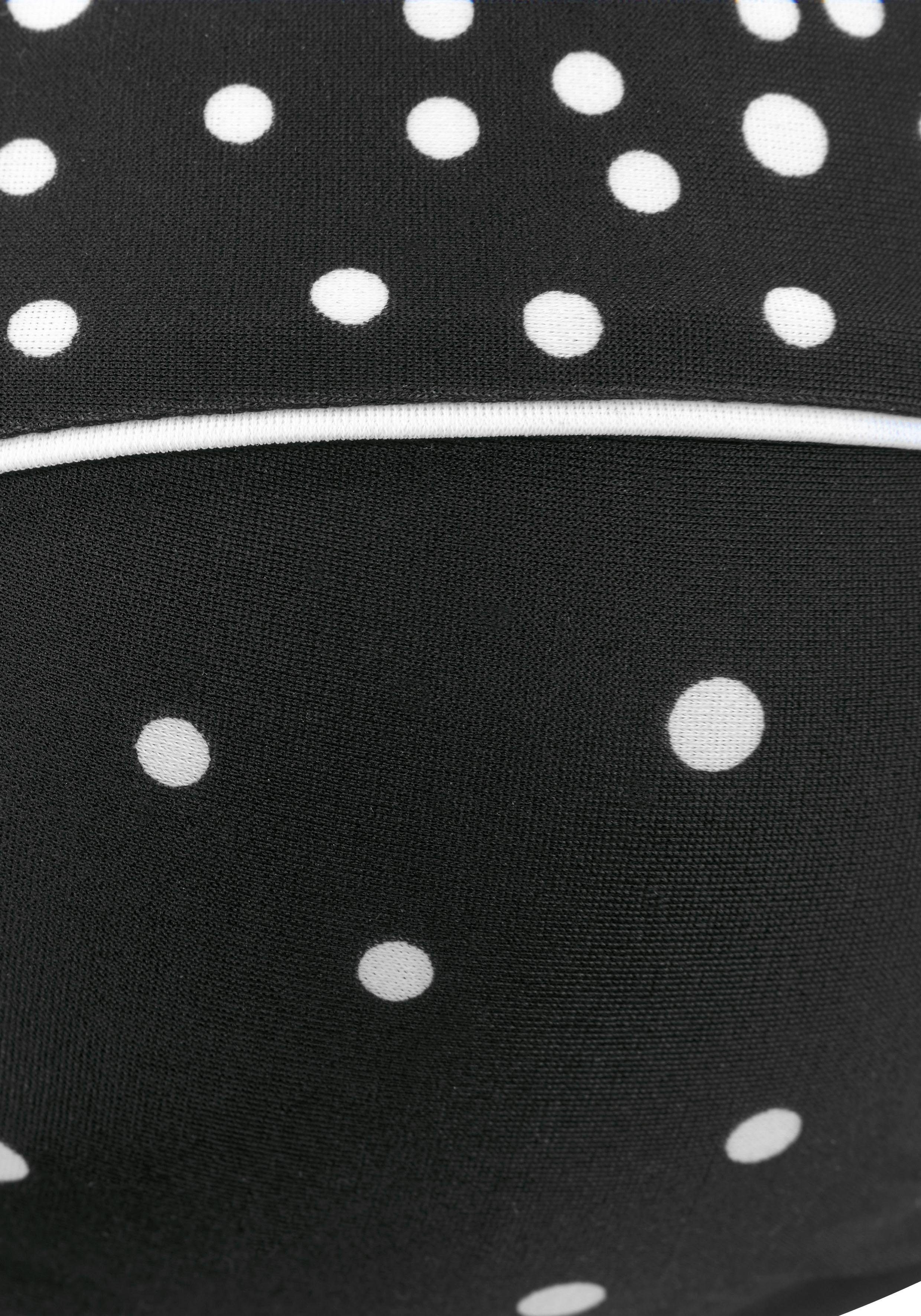 LASCANA Bügel-Bandeau-Bikini-Top Leona, mit Pünktchenprint
