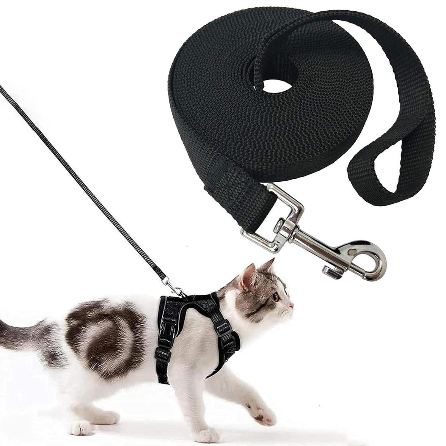 LuxusKollektion Schleppleine Schleppleine 15m Nylon Schwarz, Kunststoff