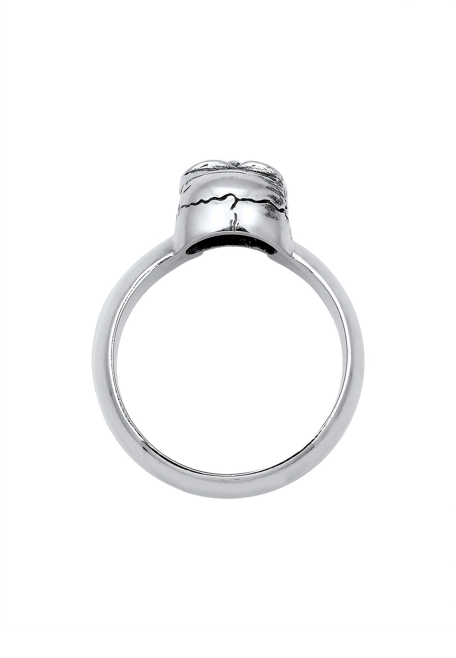 Kuzzoi Siegelring Herren Siegelring Totenkopf 925er Silber
