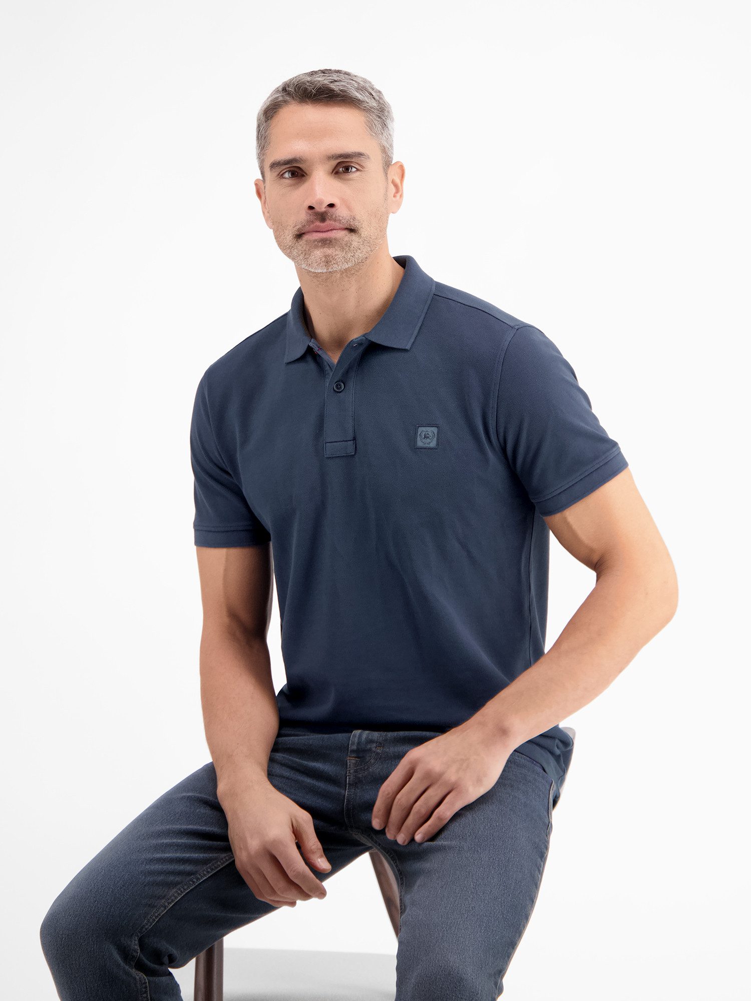 LERROS Poloshirt LERROS Herren Poloshirt in gewaschener Optik günstig online kaufen