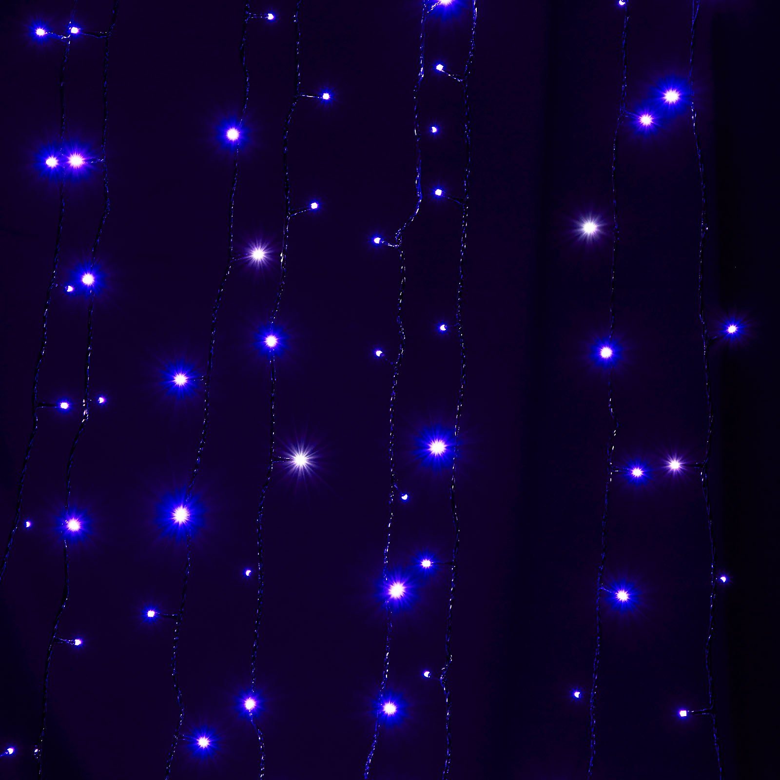 Rosnek LED-Baummantel Baum, Außen for mit Lichterkette Innen Lila Weihnachten Garten LED 20m Party 156-flammig, 3M-Verlängerungskabel