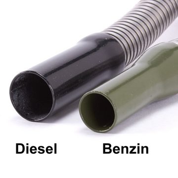 Lumaland Benzinkanister Oxid7 flexibler Ausgießer für Metall-Kraftstoffkanister, 20mm Durchmesser
