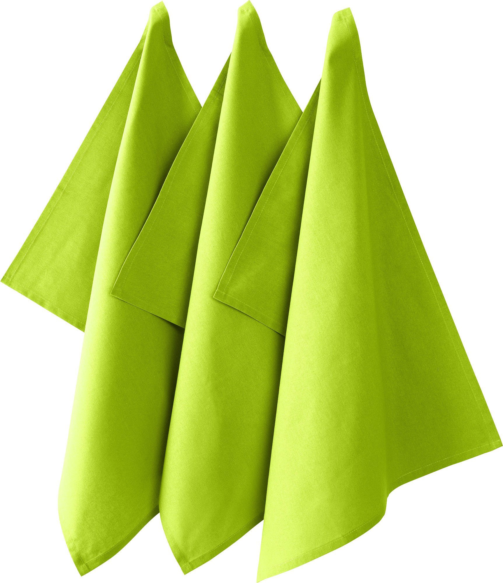 REDBEST Geschirrtuch Geschirrtuch "Seattle" 3er-Pack, Baumwolle Uni