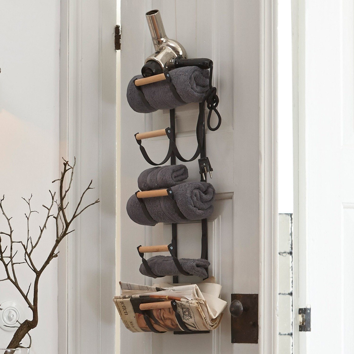 Mirabeau Weinregal Wandorganizer Utica schwarz