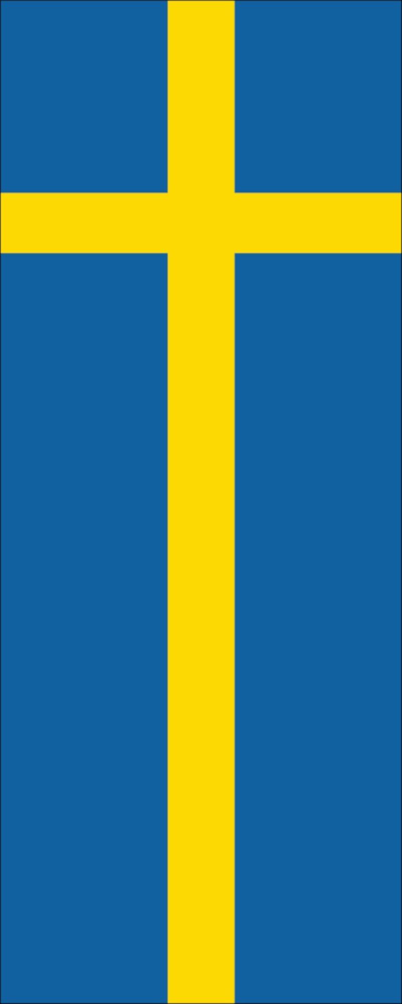 flaggenmeer Flagge Schweden 160 g/m² Hochformat