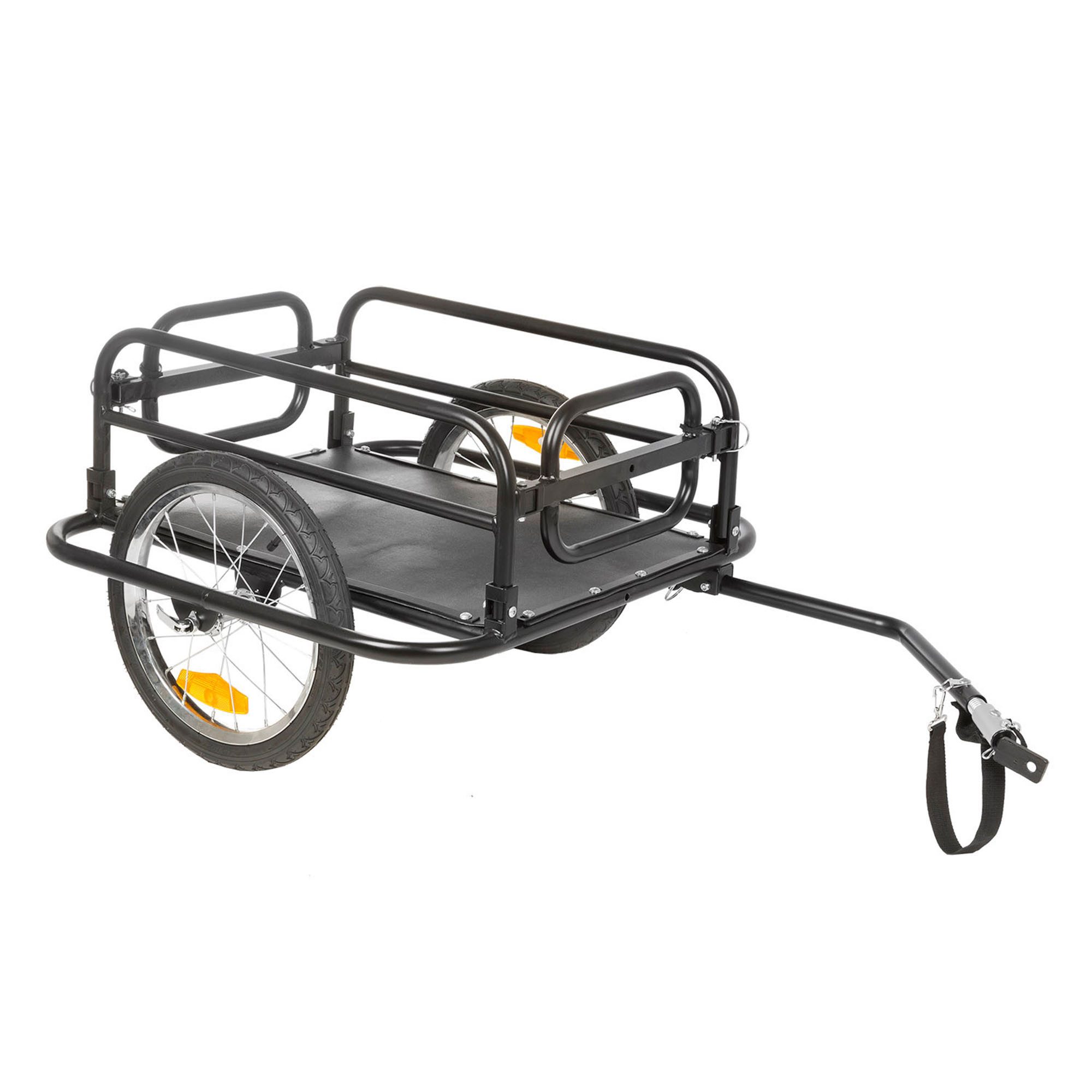 M-Wave Fahrradhundeanhänger Stalwart Carry Fold 2, Fahrradanhänger faltbarer Fahrrad Lastenanhänger 40 kg Gepäckanhänger