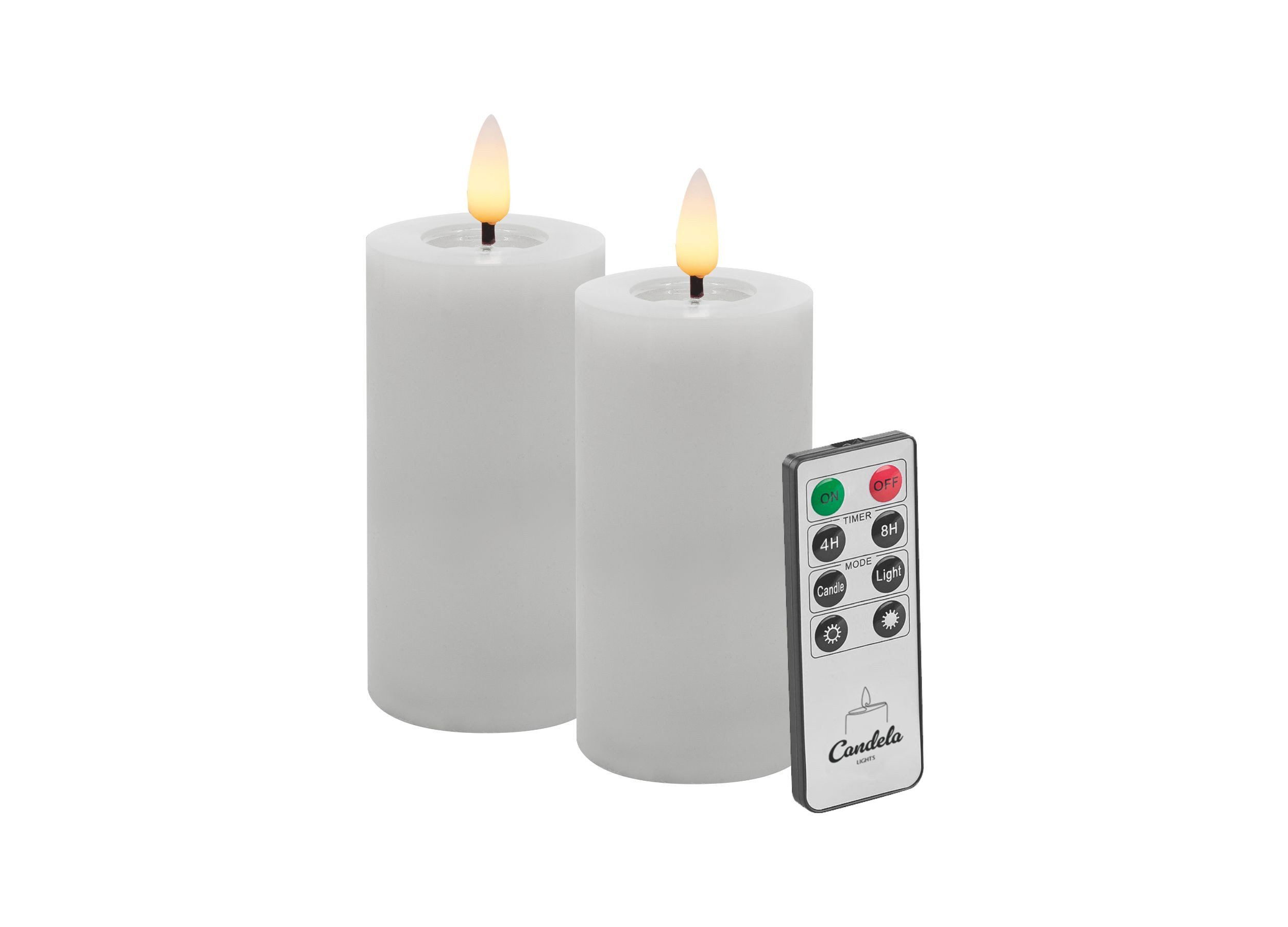 Flammenlose LED-Kerzen Set Mit Fernbedienung – Realistisches Flackern & 24h Timer, 15 Cm