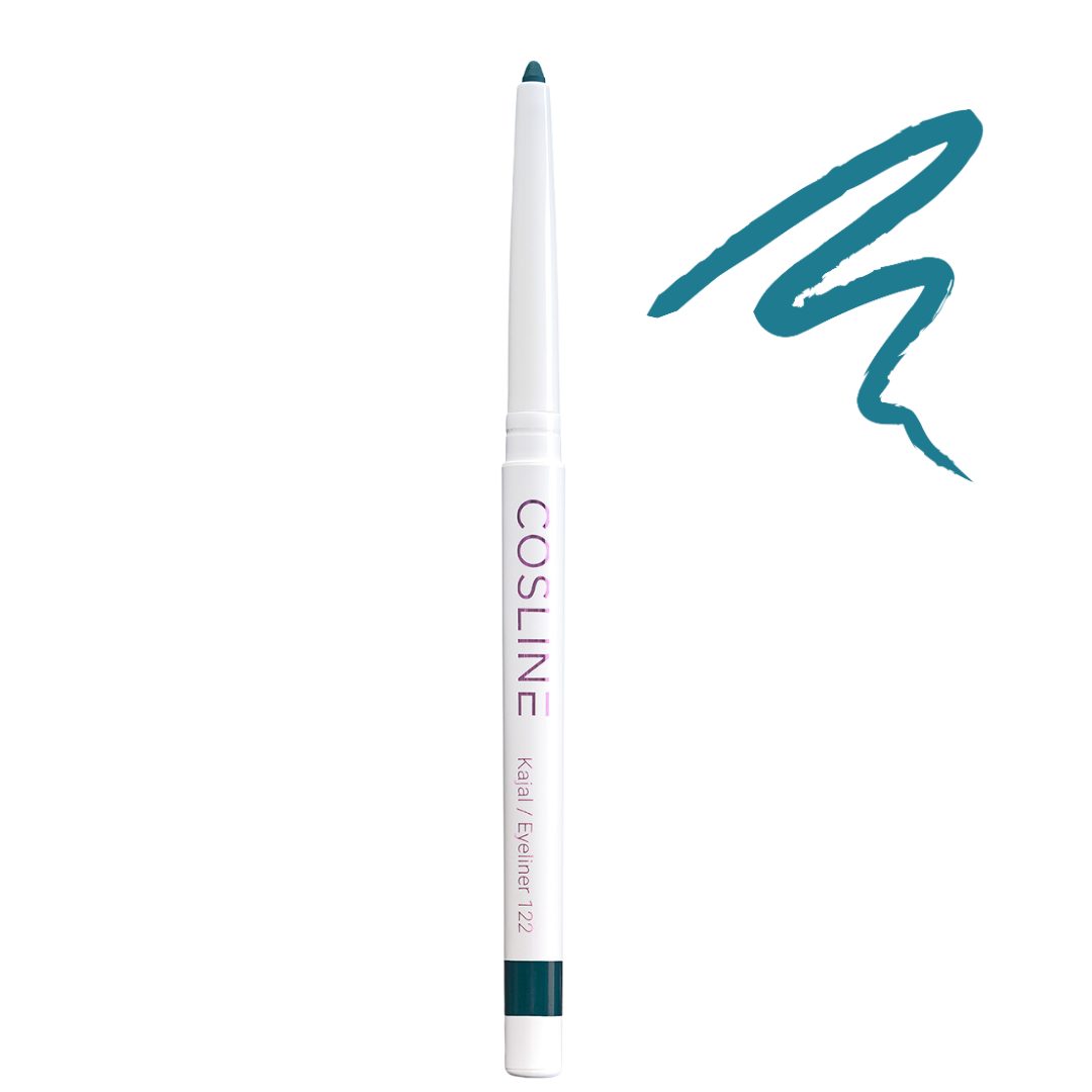 Cosline Cosmetics Kajal wasserfest, langanhaltend, cremig, 25 Farben, intensive Pigmentierung