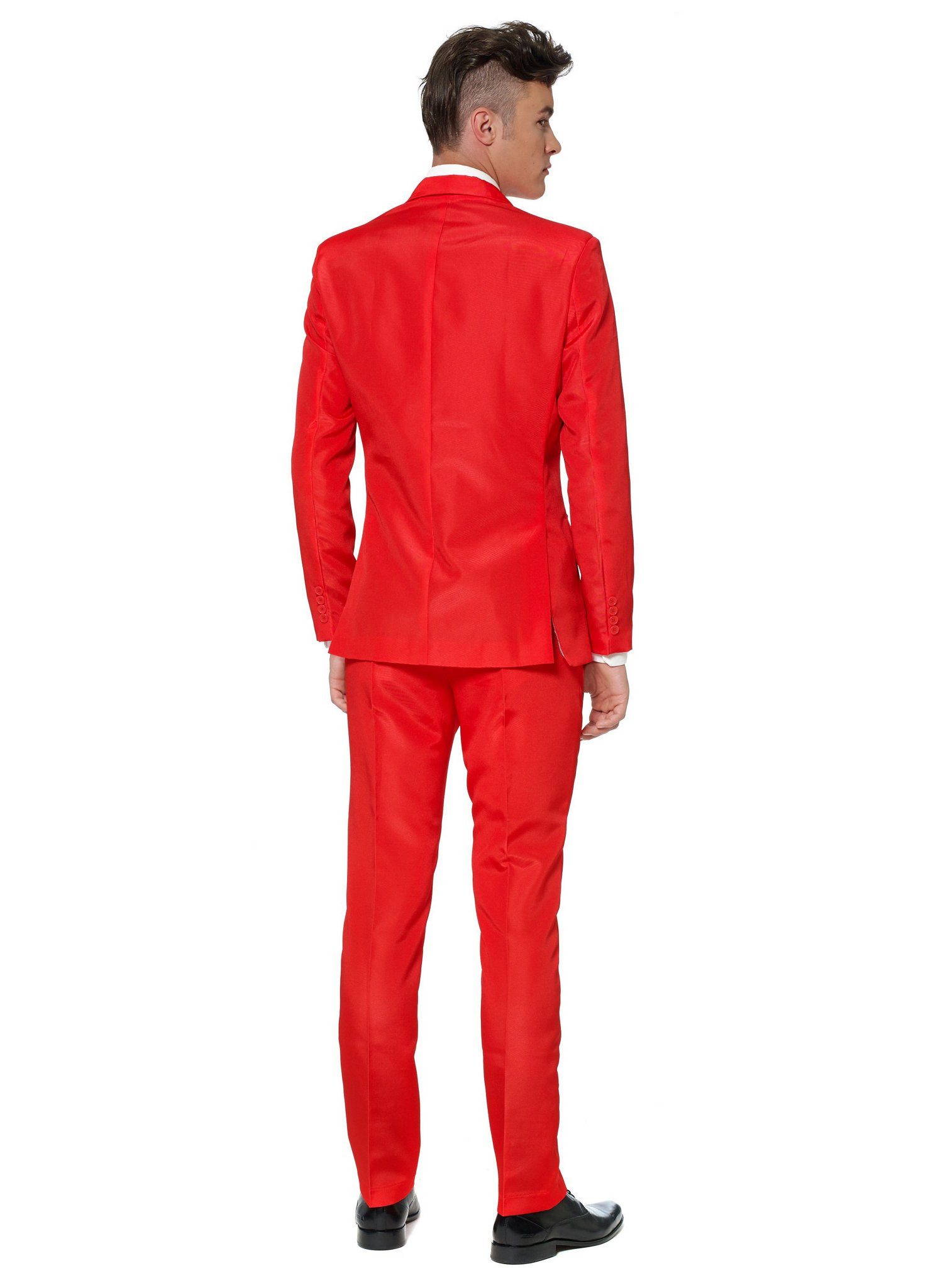 SuitMeister Anzug Solid Red Teufel Partyanzug günstig online kaufen