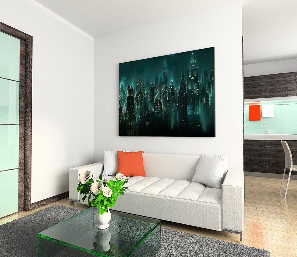Sinus Art Leinwandbild Bioshock Rapture 120x80cm