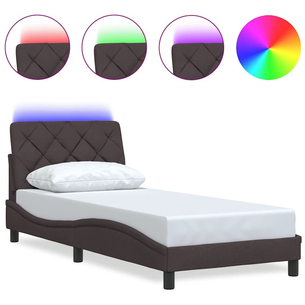vidaXL Bett Bettgestell mit LED ohne günstig online kaufen