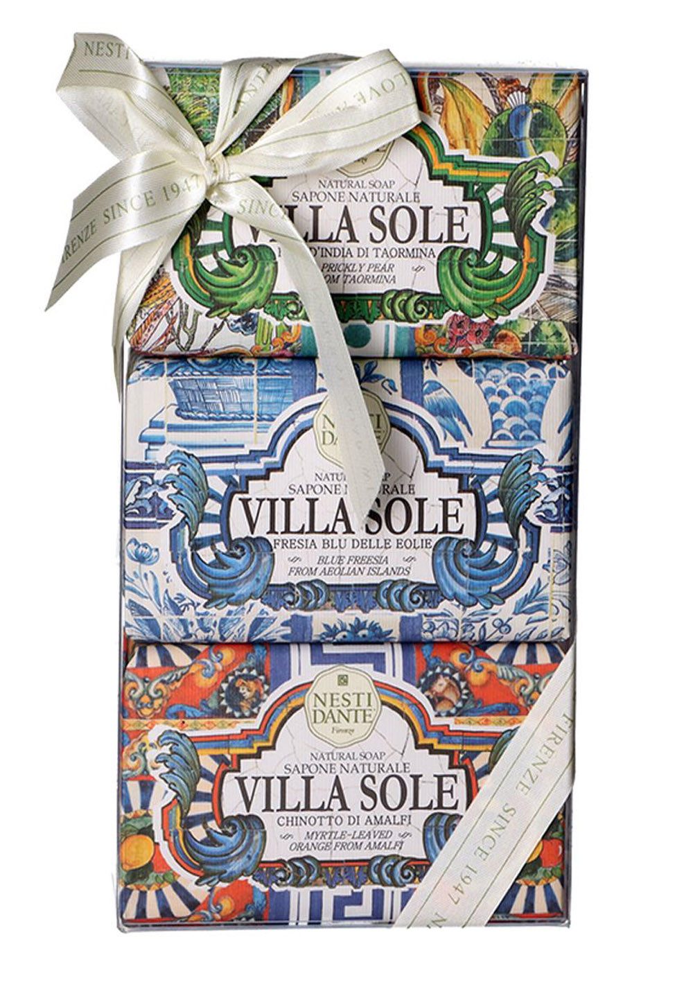Nesti Dante Handseife 666004, 3-tlg., Geschenk-Set Villa Sole Gift Set 3 x 250 g