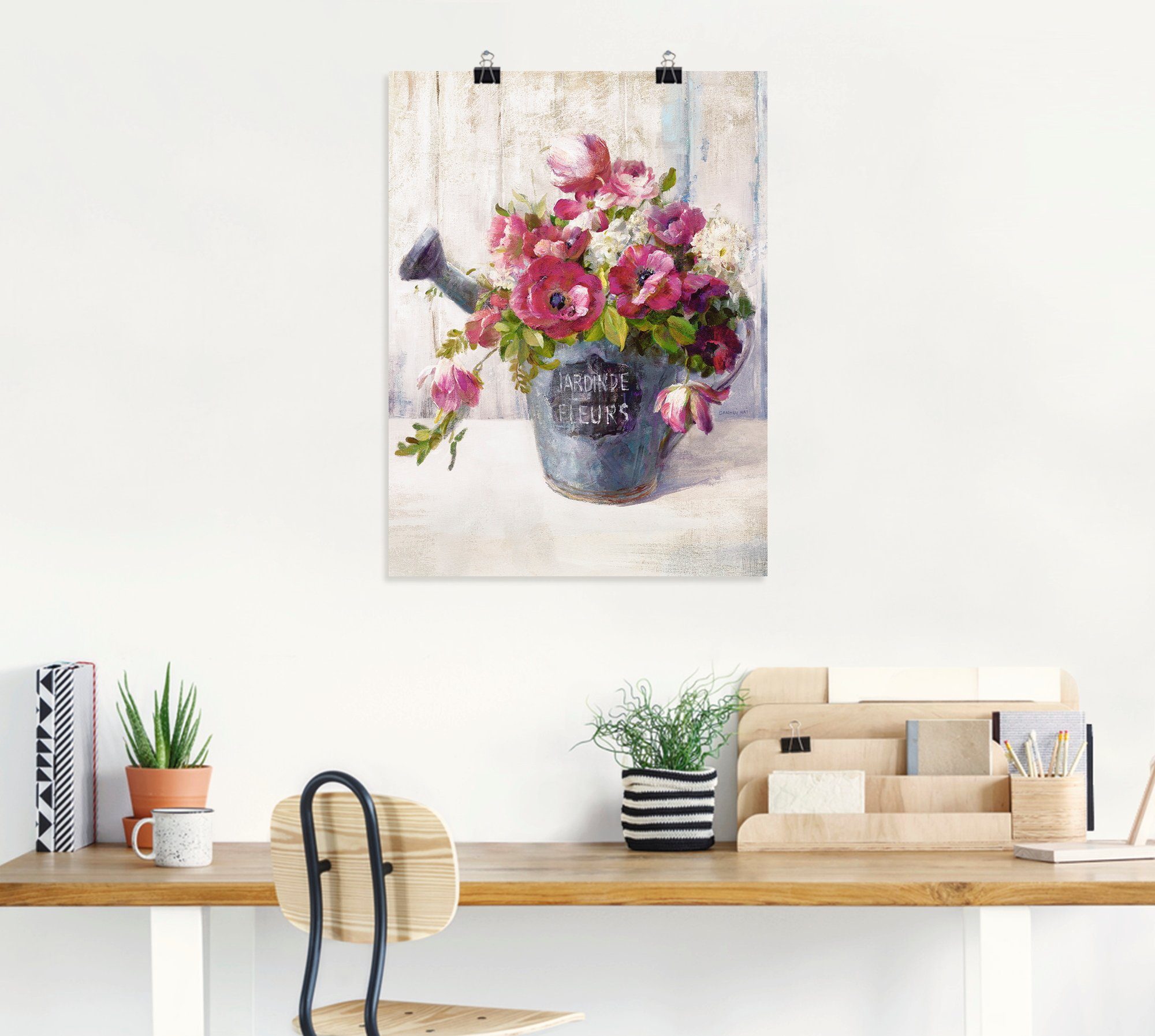 versch. II, Poster Wandaufkleber Blumen Gartenblumen Artland St), Wandbild oder als Größen (1 in Leinwandbild,