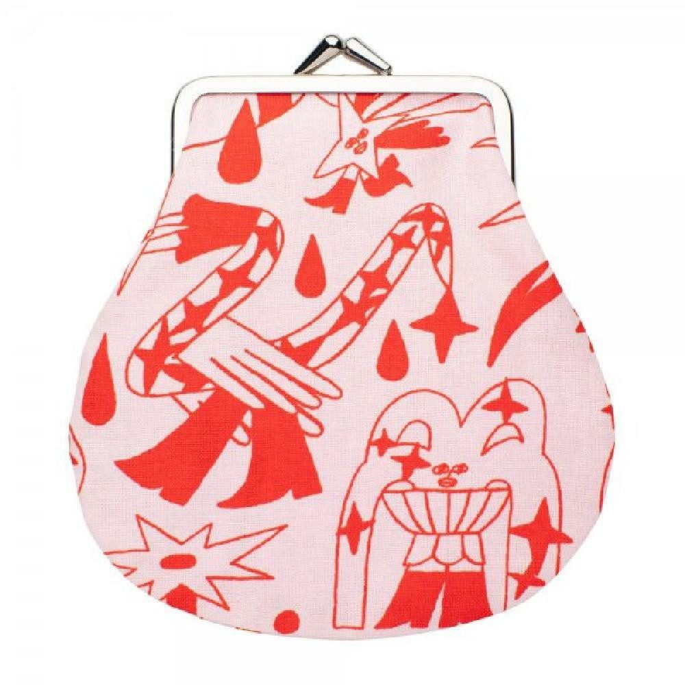 Marimekko Handtasche Portemonnaie Pieni Kukkaro Aureate Glow Red (12x13 cm)