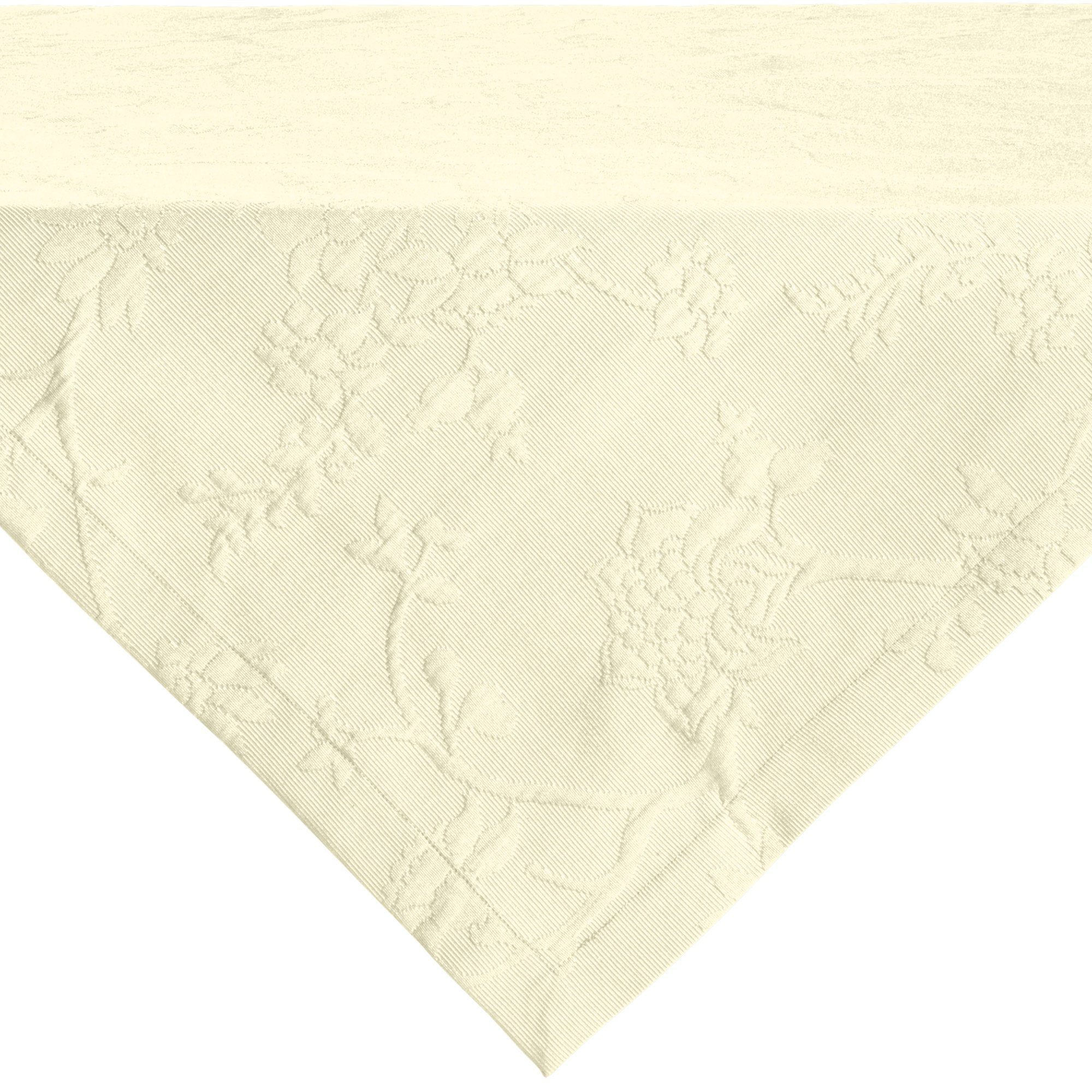 Erwin Müller Mitteldecke Mitteldecke "Arnsberg", bügelleicht Uni/Blumen