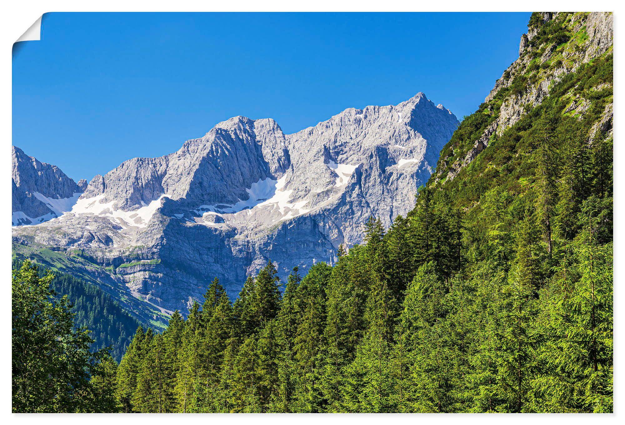 Artland Wandbild Landschaft im Rißtal in Österreich, (1 St), als Alubild, Leinwandbild, Poster, Wandaufkleber in verschied. Größen