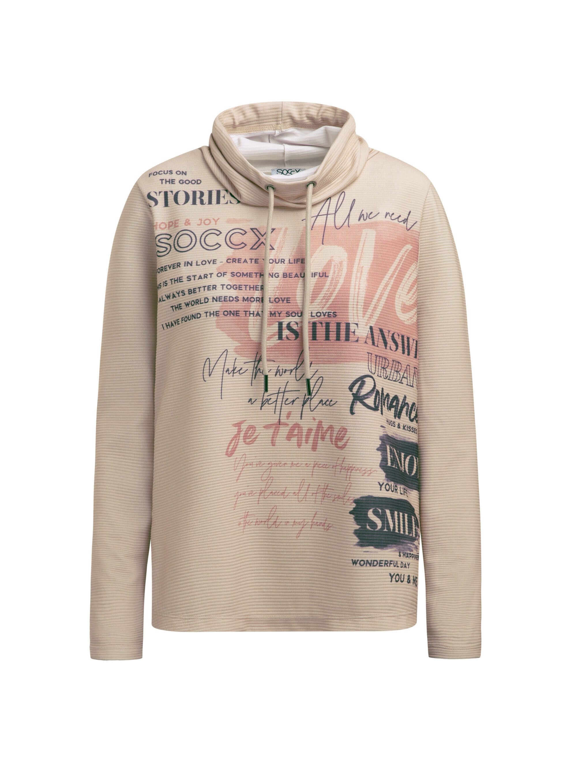 SOCCX Sweater mit hochschließendem Kragen – Bild 2 von 5