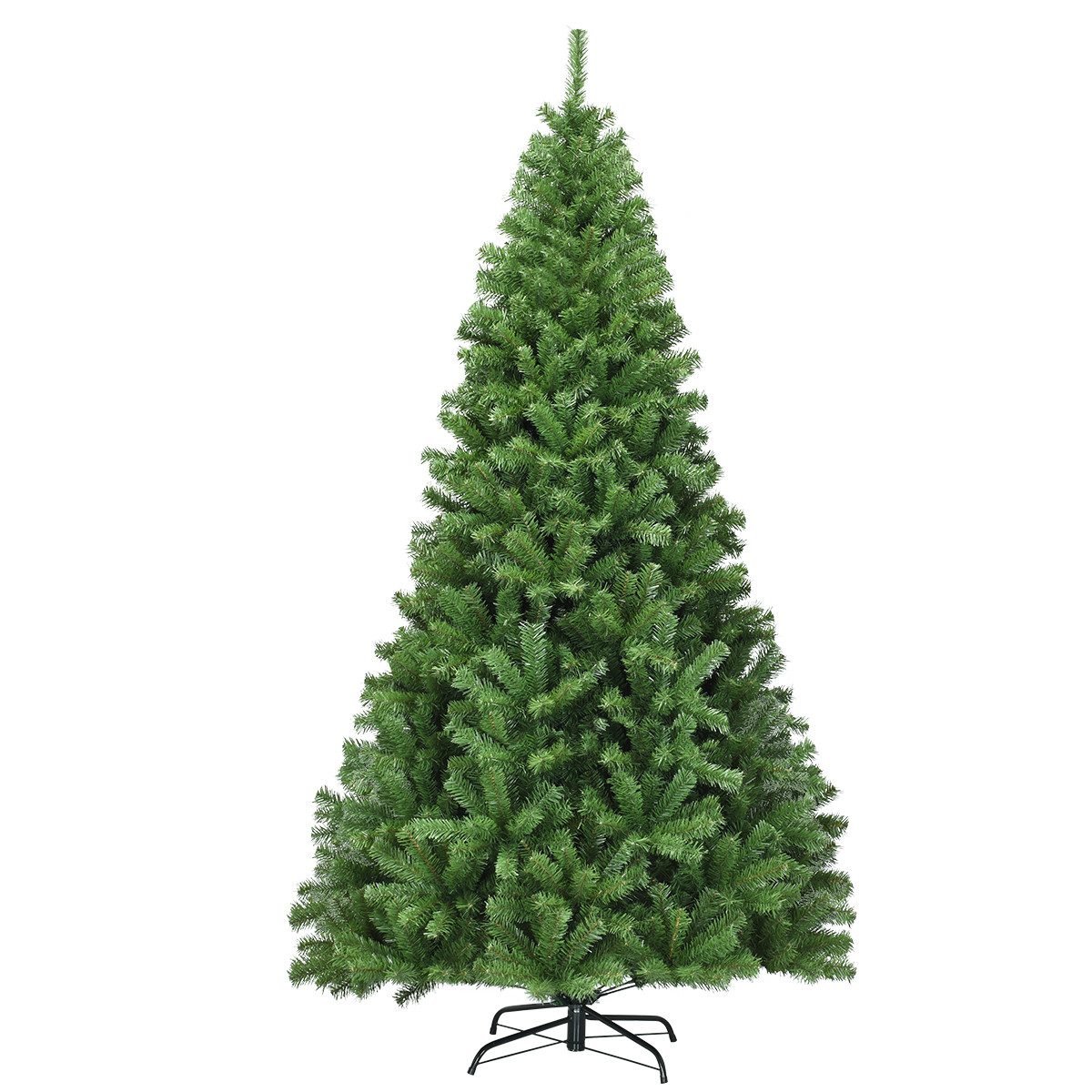COSTWAY Künstlicher Weihnachtsbaum, 225cm, mit 1346 Spitzen PVC Nadeln