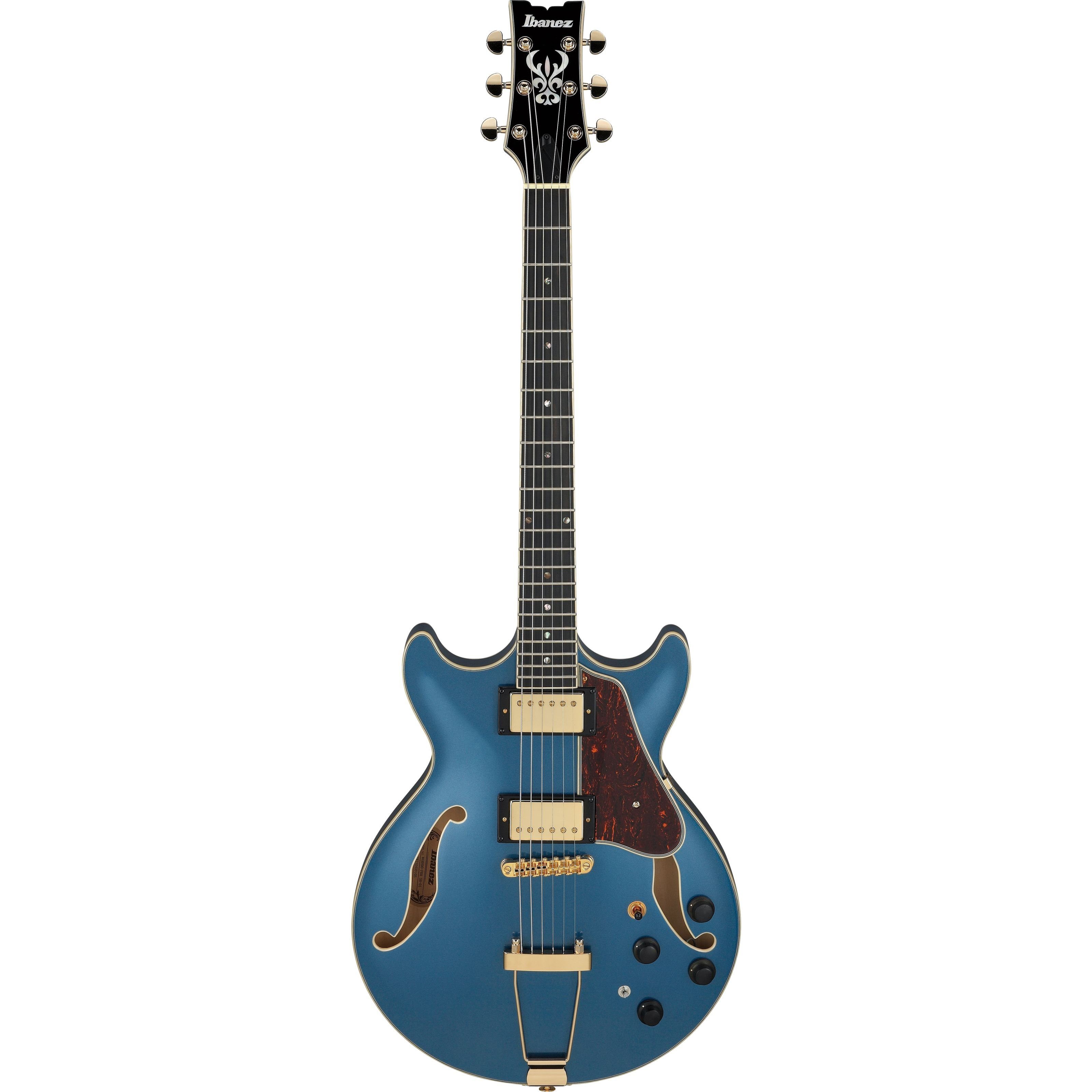 Ibanez Halbakustik-Gitarre, Halb-Akustik Gitarren, Hollow-Body Modelle, Artcore Expressionist AMH90-PBM Prussian Blue Metallic - Halbakustik