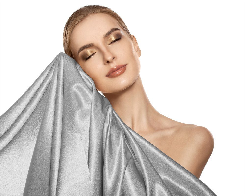 Glanz-Grad, SLEEPTIME CARE mit Haut LIFESTYLE KISSENBEZUG, in verfügbar Sitheim-Europe Farben Silber viele Kissenbezug (1 Stück), extra