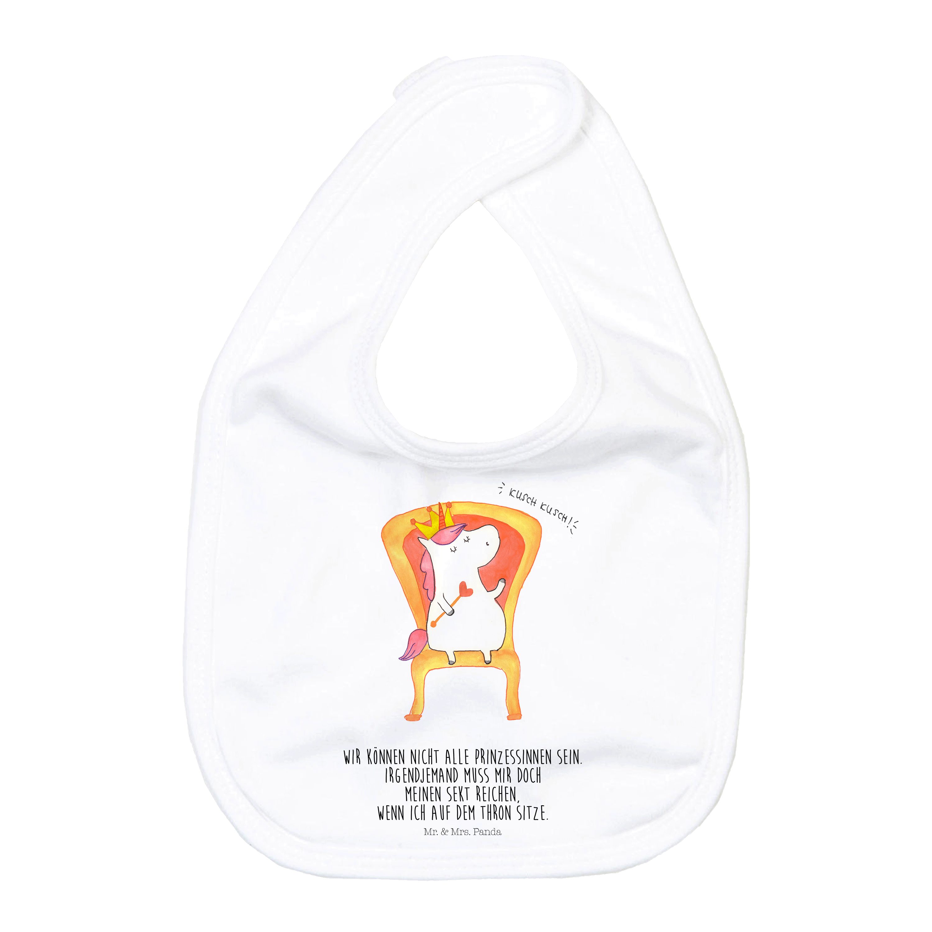 Tragetuch Einhorn König - Weiß - Geschenk, Einhörner, Sabberlätzchen, Prinzessi