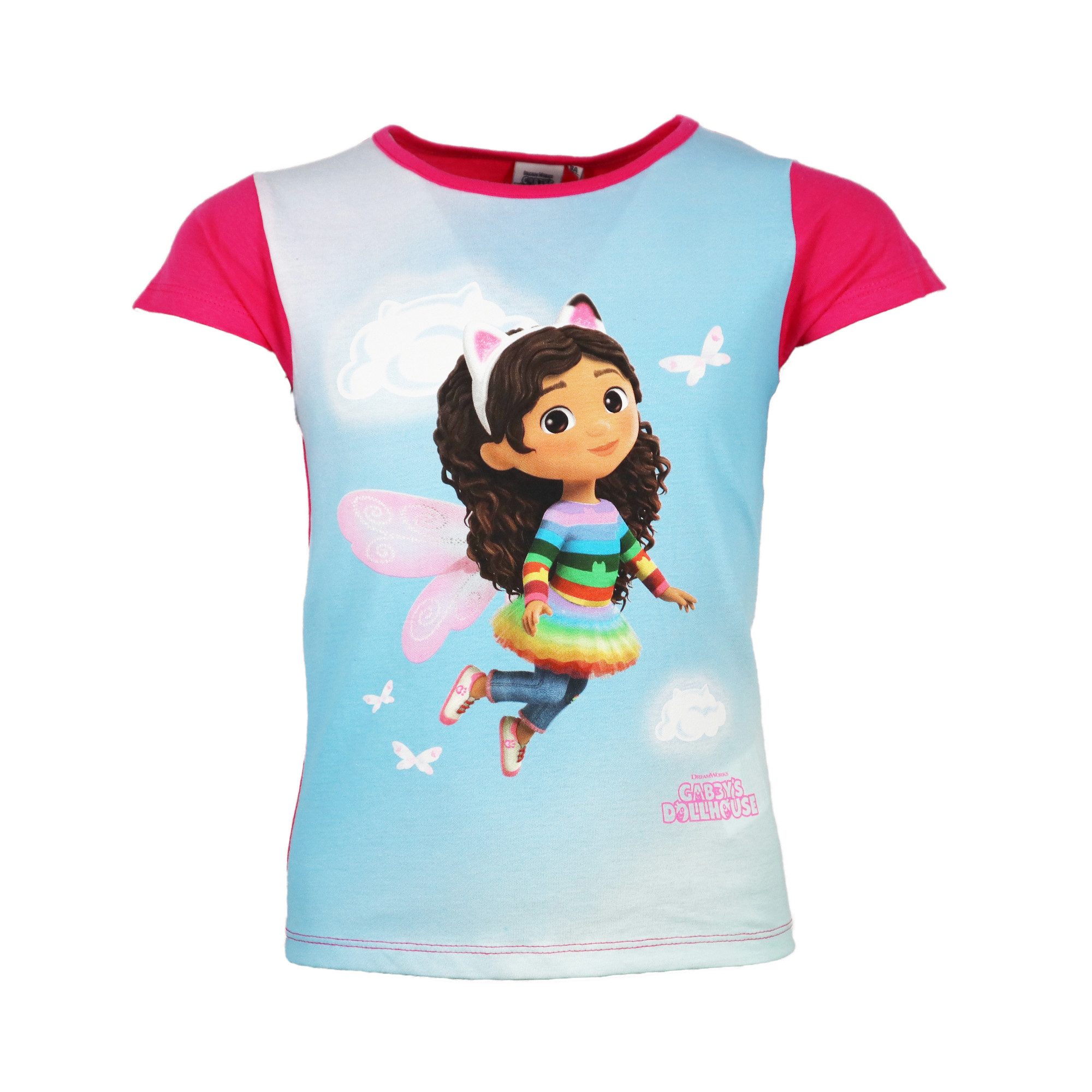 Dreamworks Gabby’s Dollhouse Print-Shirt Gabbys Dollhouse Mädchen Kinder T-Shirt Shirt Gr. 98 bis 128 - 100% Baumwolle