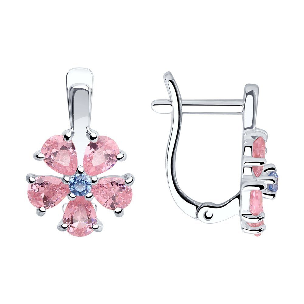 Creolen-Set Ohrringe Kinderschmuck Silber Zirkonia Echtschmuck
