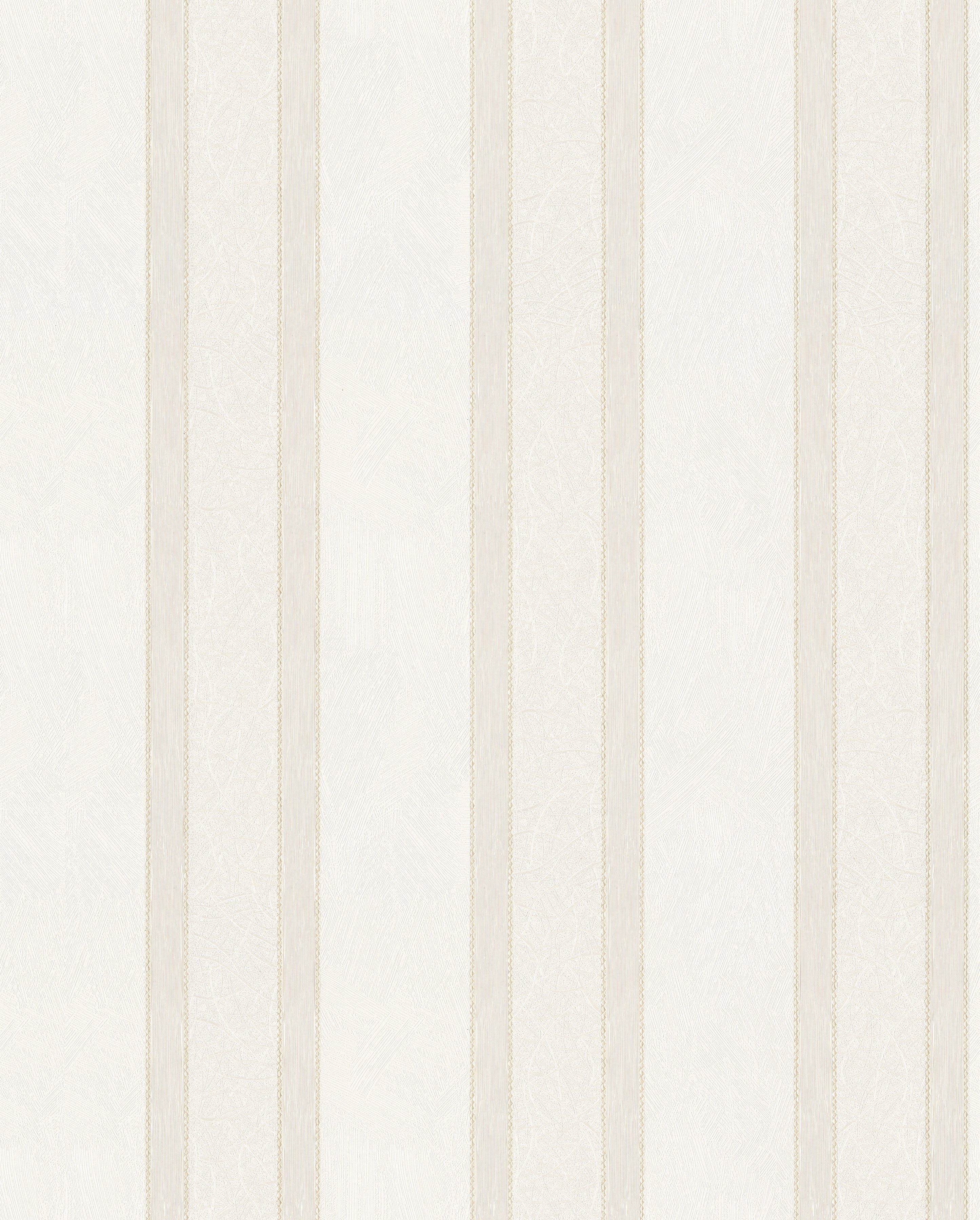 Marburg Vliestapete Weiß-Beige, Streifen, restlos abziehbar