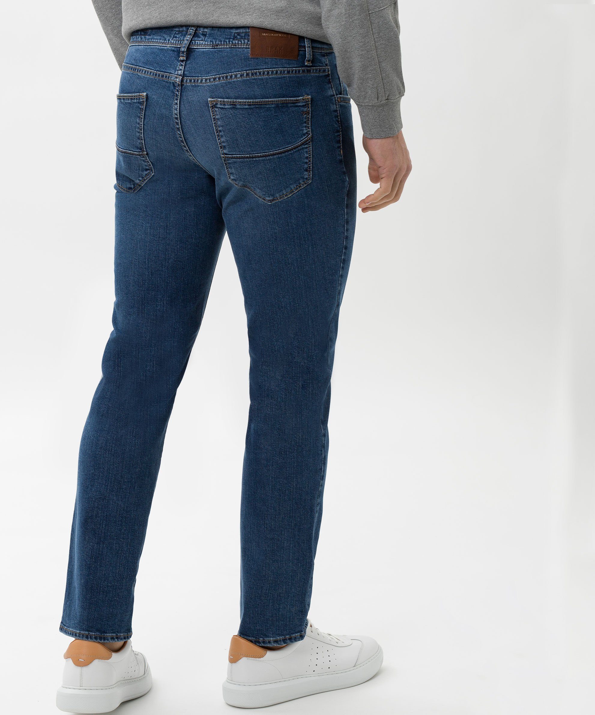 Brax Cadiz used blue Style regular 5-Pocket-Hose Herren Jeans